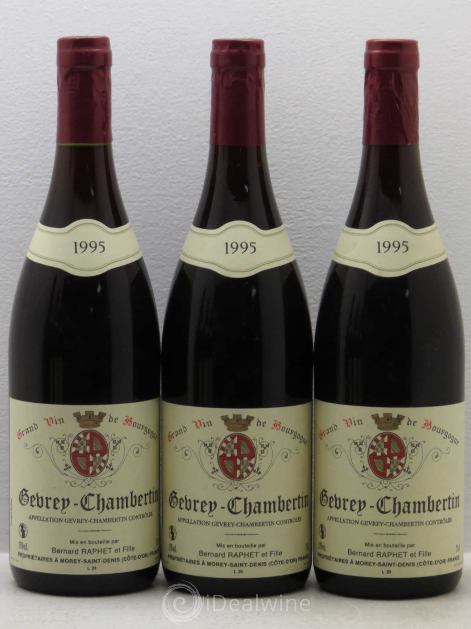 Gevrey-Chambertin Bernard Raphet et Fille (sans prix de réserve) 1995 - Posten von 6 Flaschen - 1