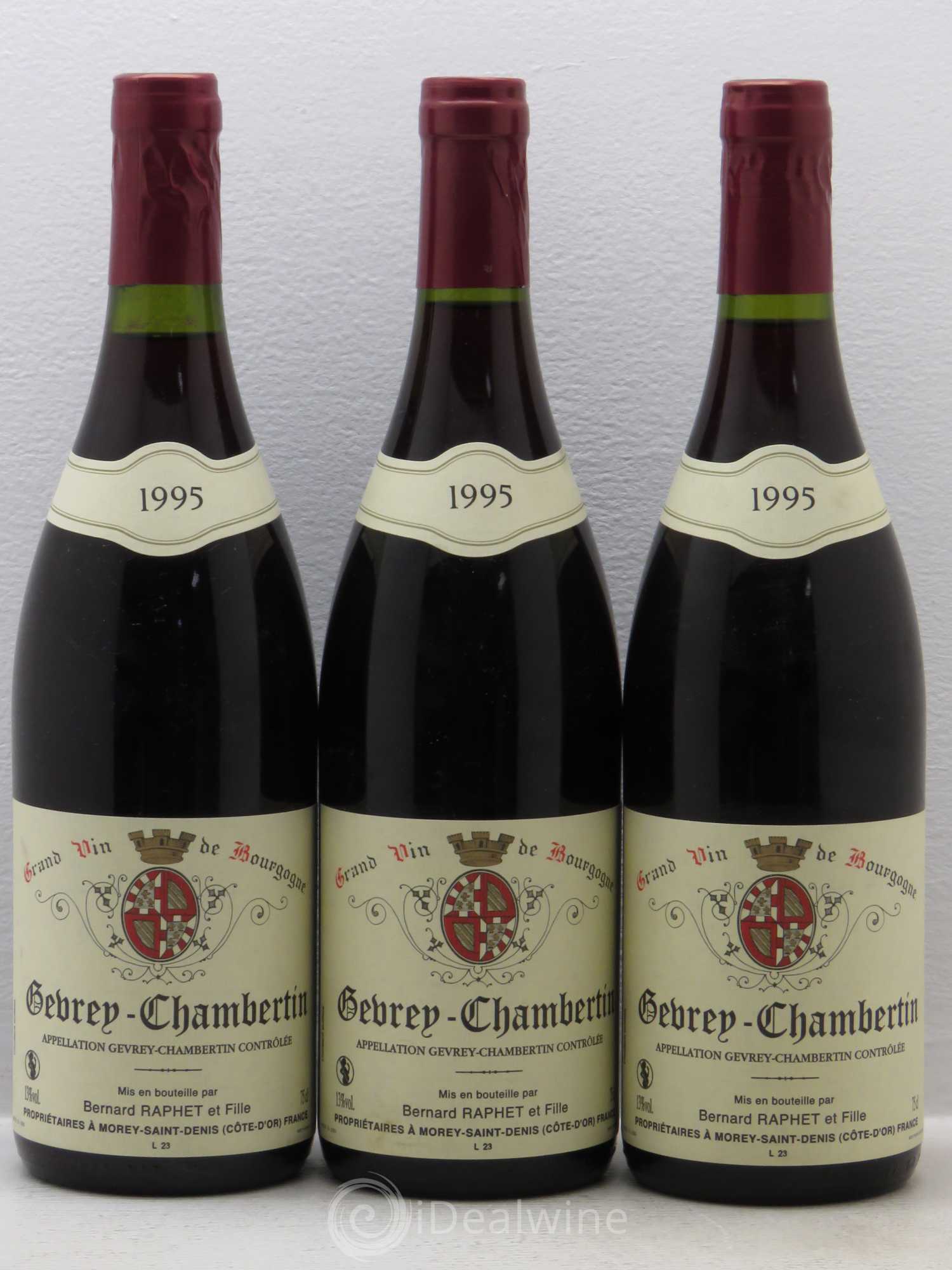 Gevrey-Chambertin Bernard Raphet et Fille (sans prix de réserve) 1995 - Posten von 6 Flaschen - 2