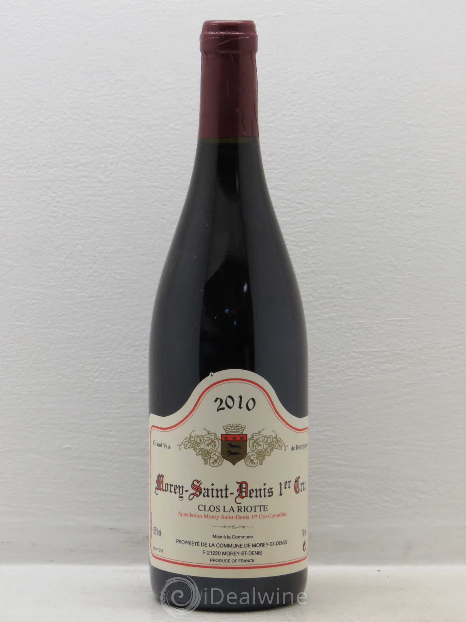 Morey-Saint-Denis 1er Cru Clos La Riotte (sans prix de réserve) 2010 - Lot de 1 bouteille - 0