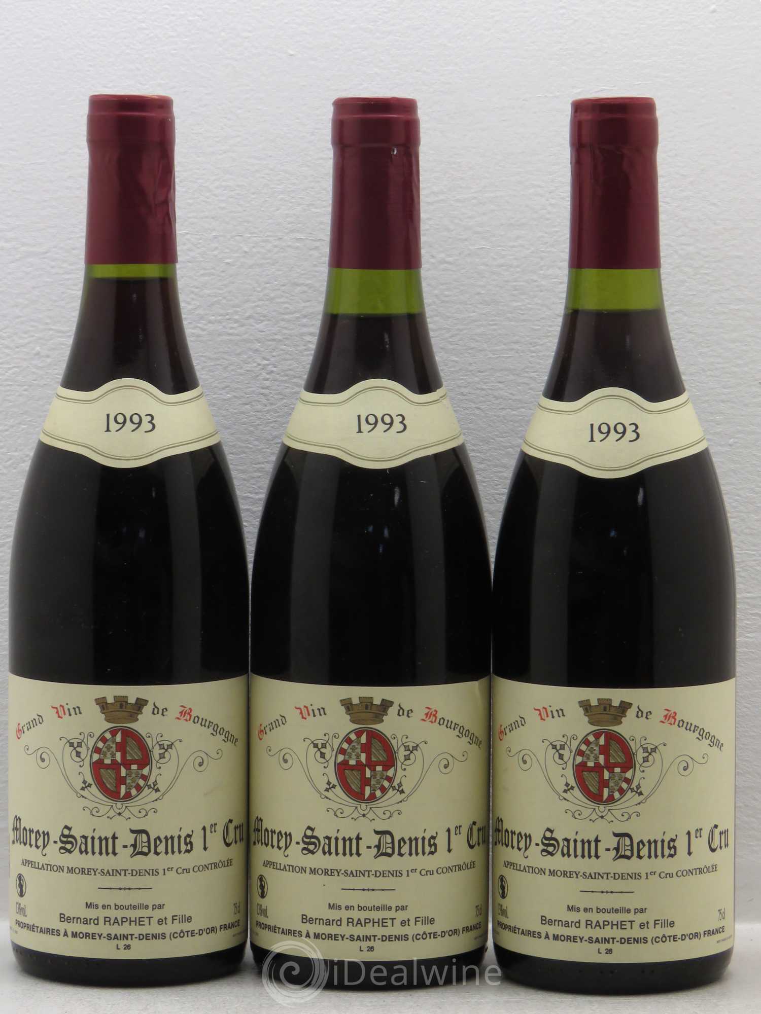 Morey-Saint-Denis 1er Cru Domaine Bernard Raphet 1993 - Lot de 6 bouteilles - 2