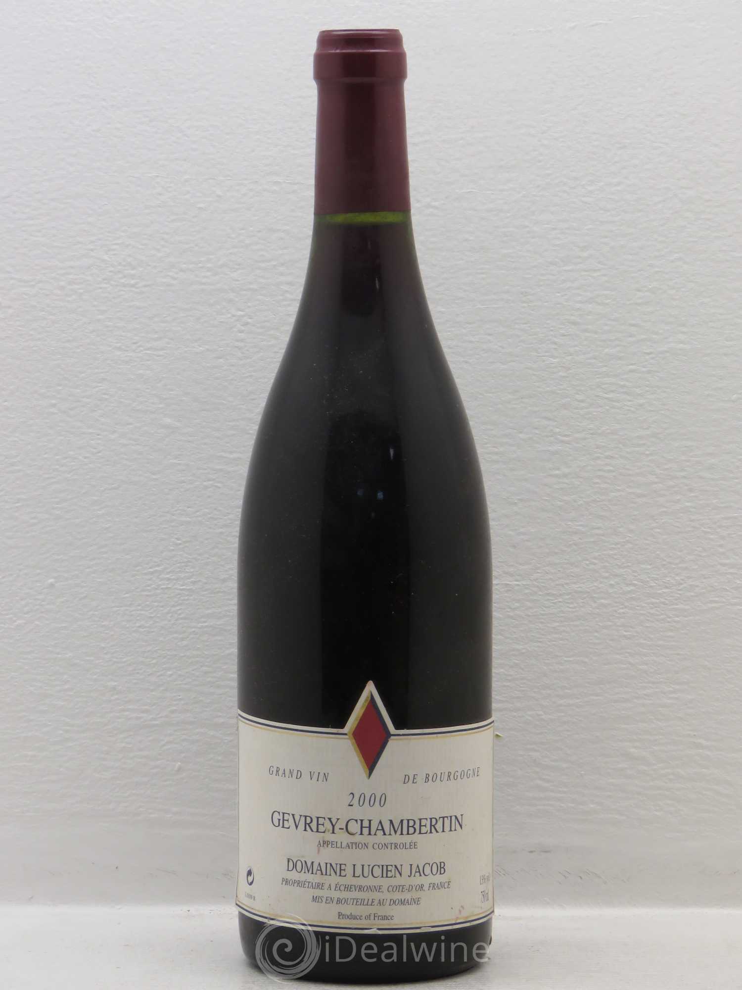 Gevrey-Chambertin Domaine Lucien Jacob (sans prix de réserve) 2000 - Posten von 1 Flasche - 0
