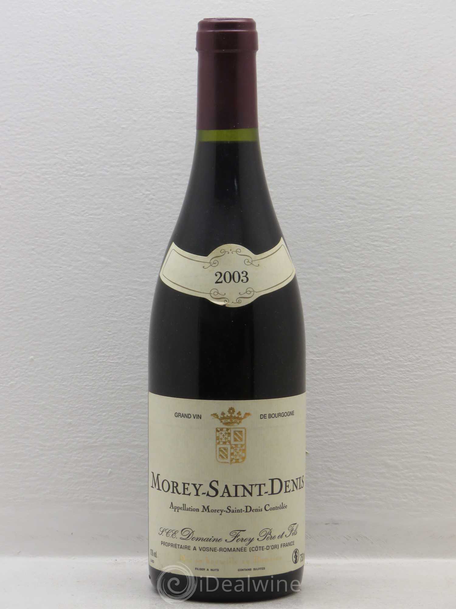 Morey-Saint-Denis Domaine Forey 2003 - Posten von 1 Flasche - 0