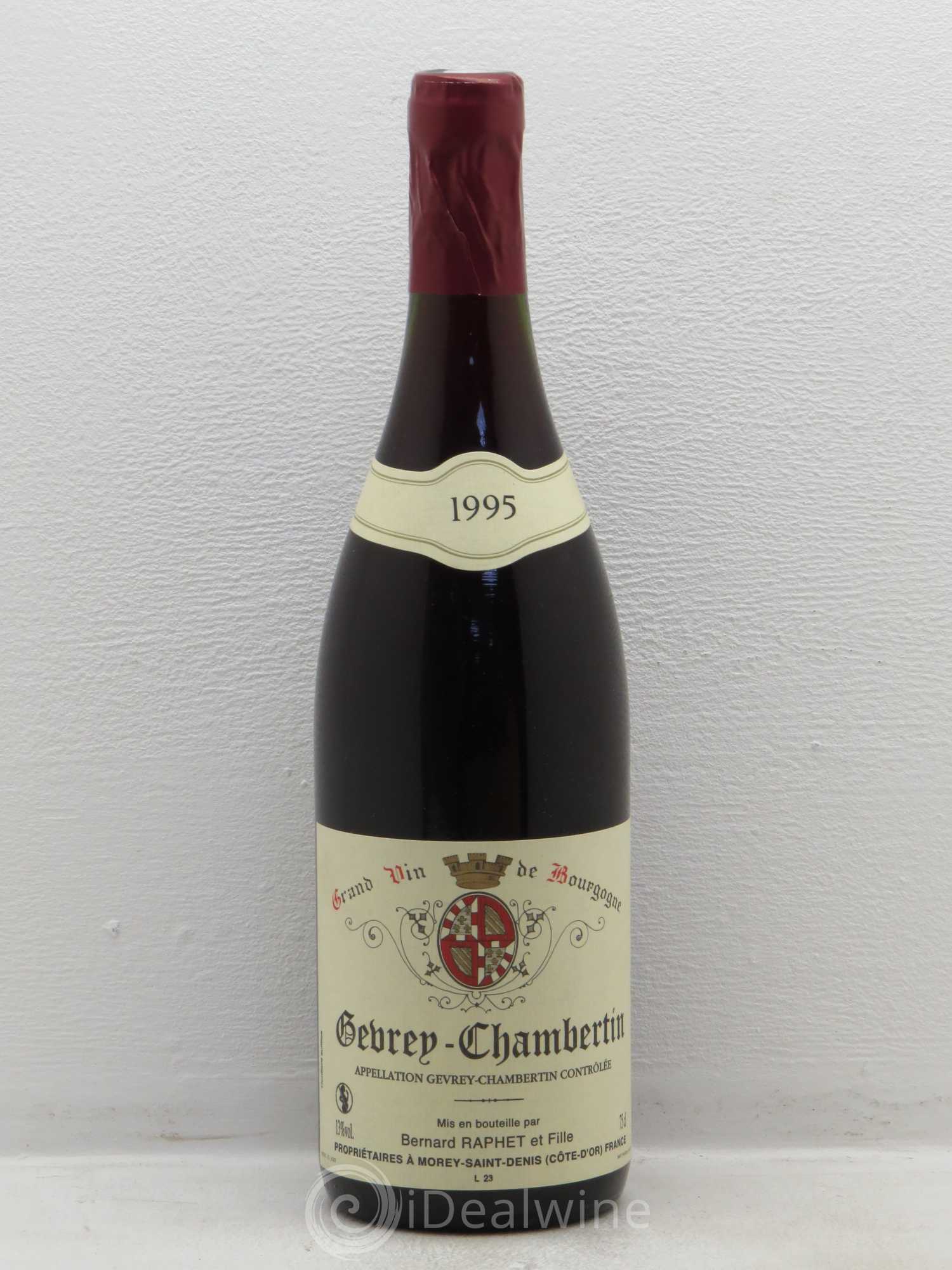Gevrey-Chambertin Bernard Raphet 1995 - Posten von 1 Flasche - 0