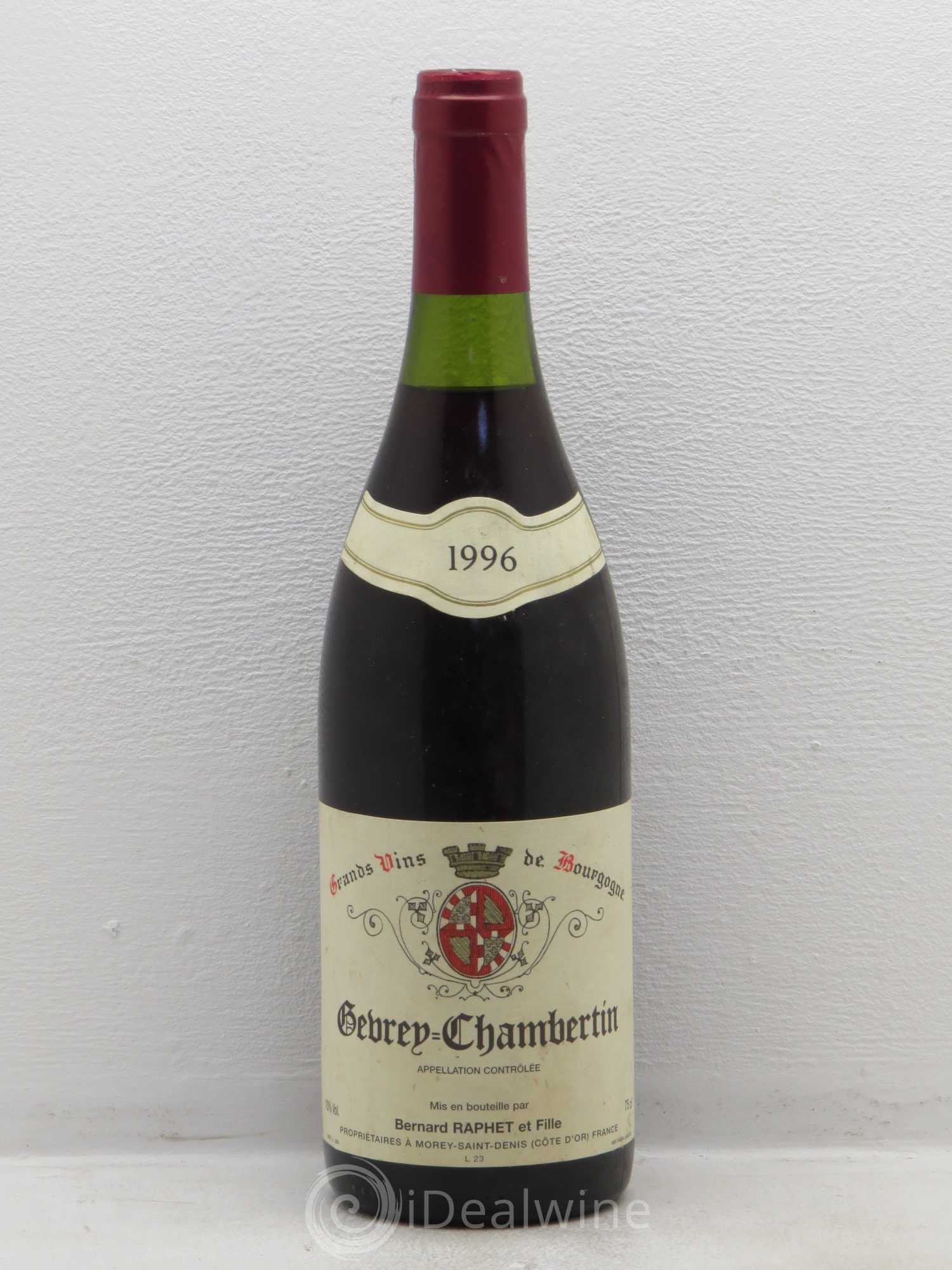 Gevrey-Chambertin Bernard Raphet 1996 - Lot de 1 bouteille - 0