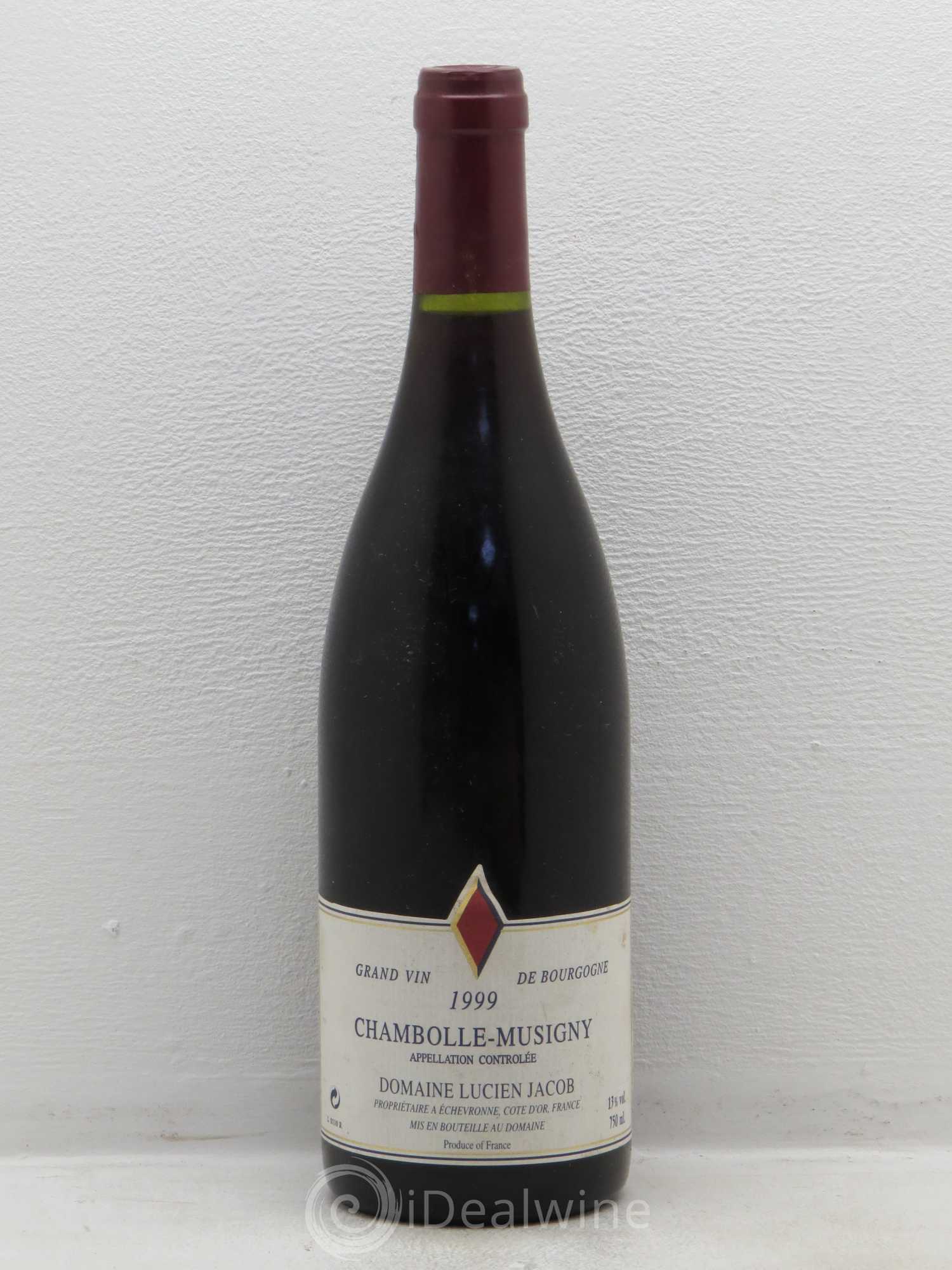 Chambolle-Musigny Domaine Lucien Jacob (sans prix de réserve) 1999 - Posten von 1 Flasche - 0