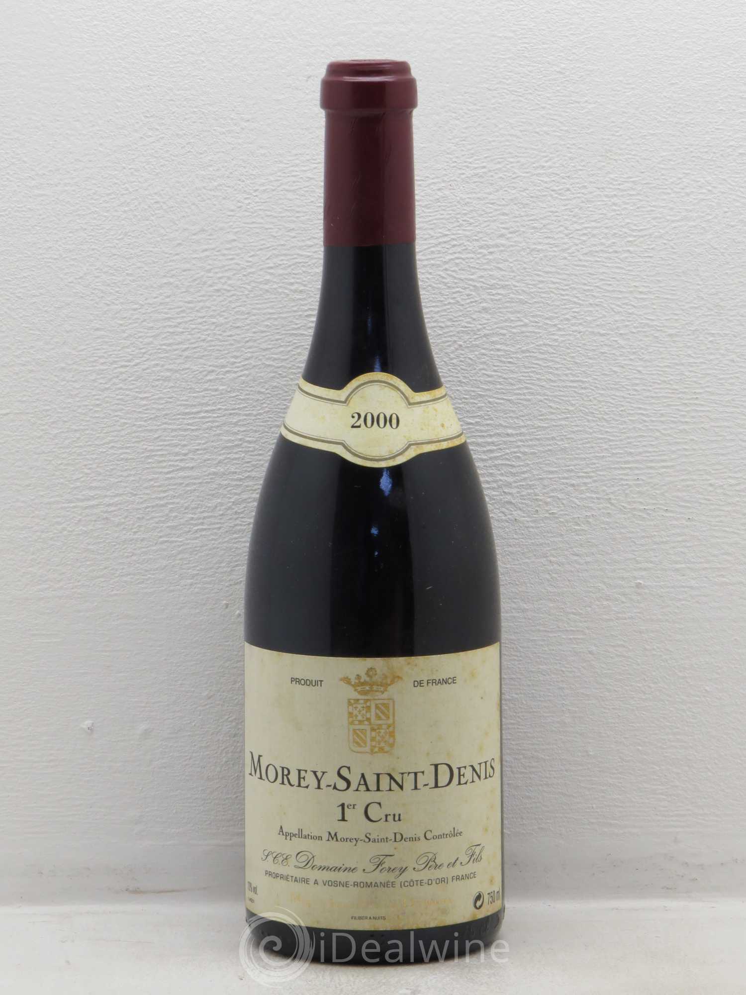 Morey-Saint-Denis 1er Cru Domaine Forey (sans prix de réserve) 2000 - Posten von 1 Flasche - 0