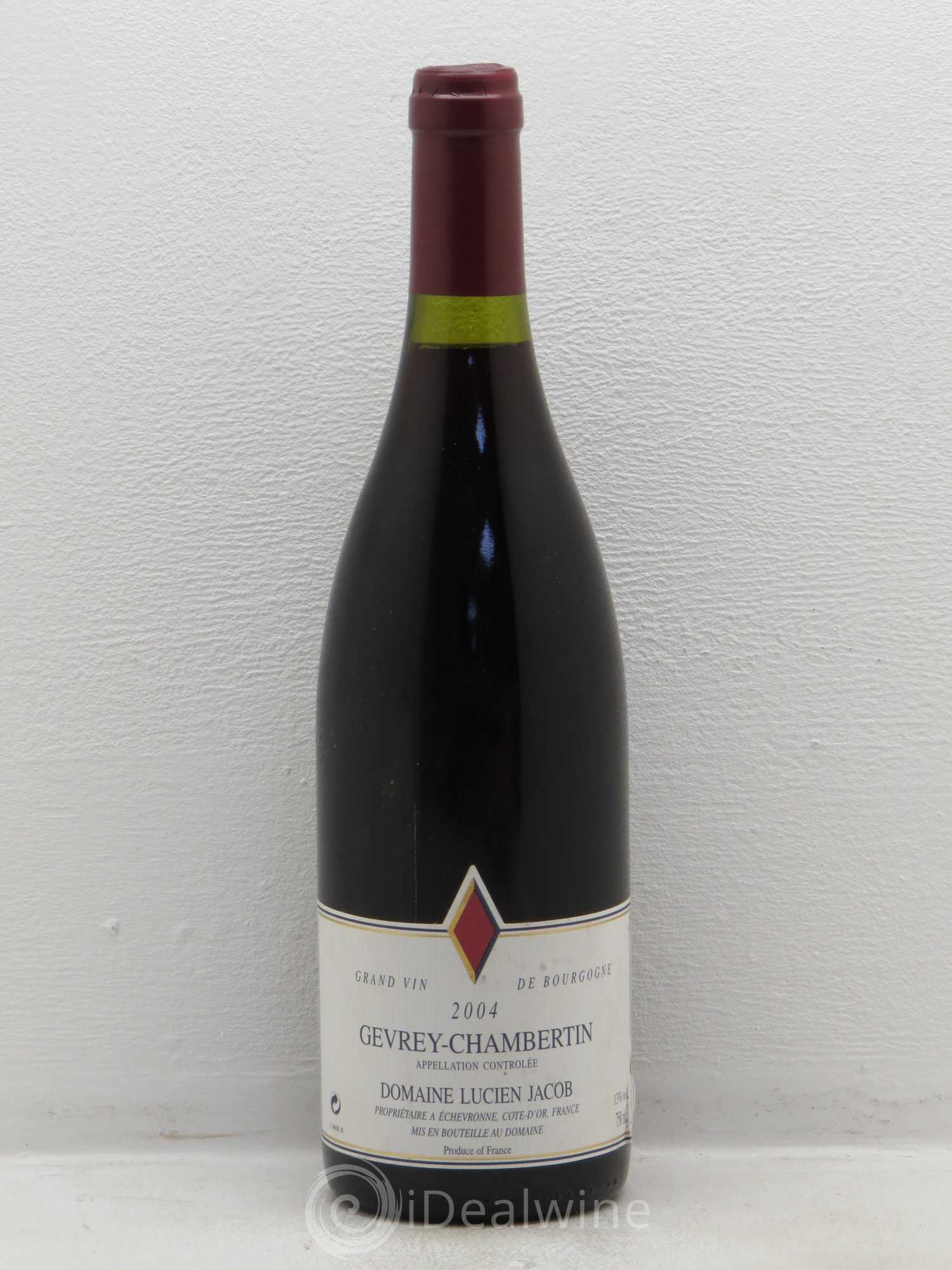 Gevrey-Chambertin Domaine Lucien Jacob (sans prix de réserve) 2004 - Posten von 1 Flasche - 0