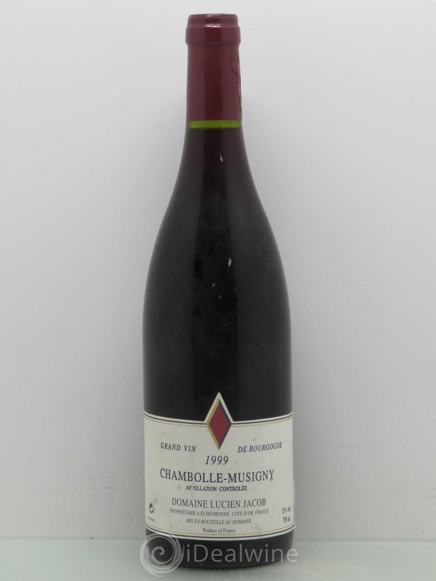 Chambolle-Musigny Domaine Lucien Jacob (sans prix de réserve) 1999 - Posten von 1 Flasche - 0