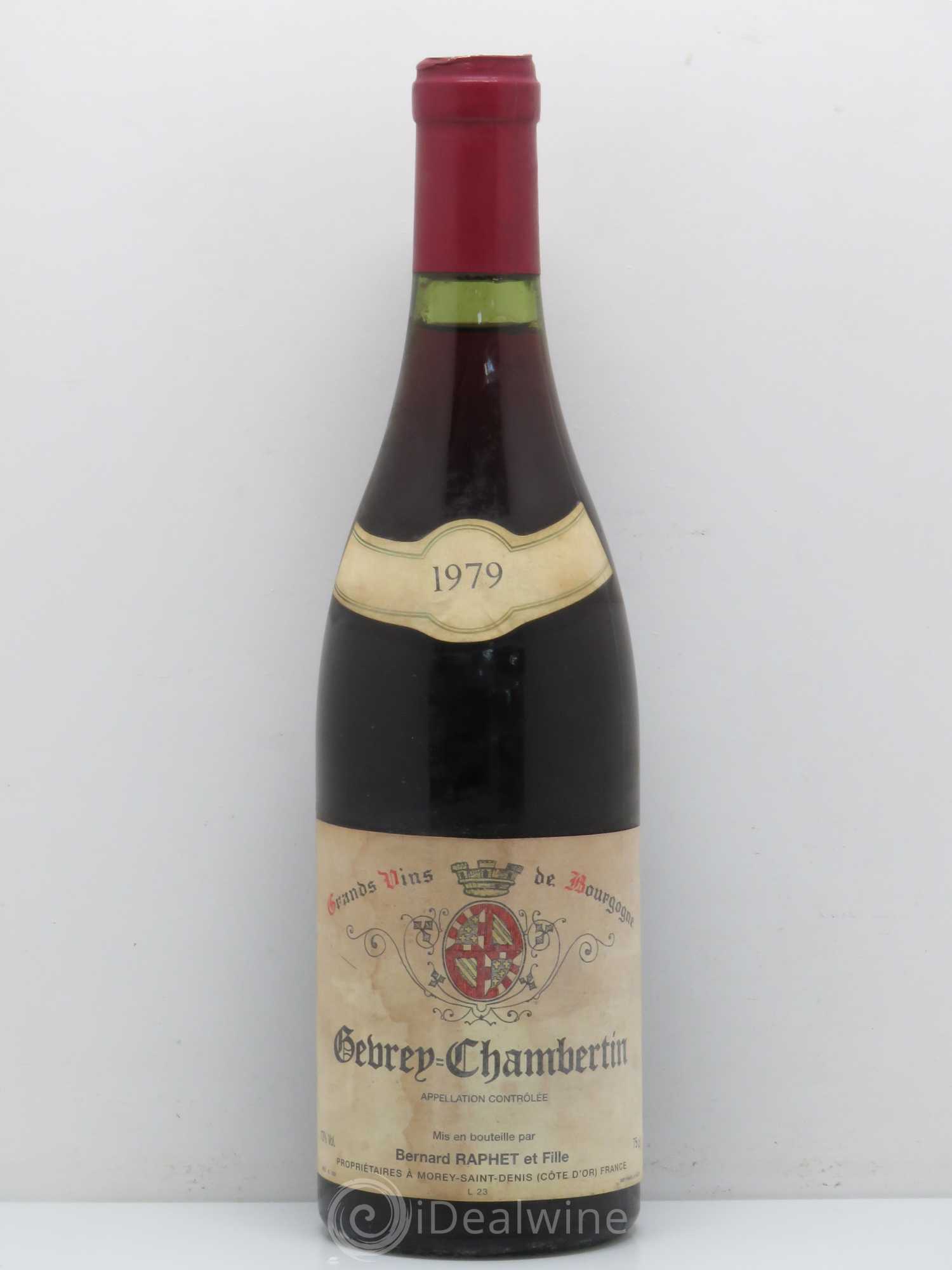 Gevrey-Chambertin Bernard Raphet 1979 - Lot de 1 bouteille - 0