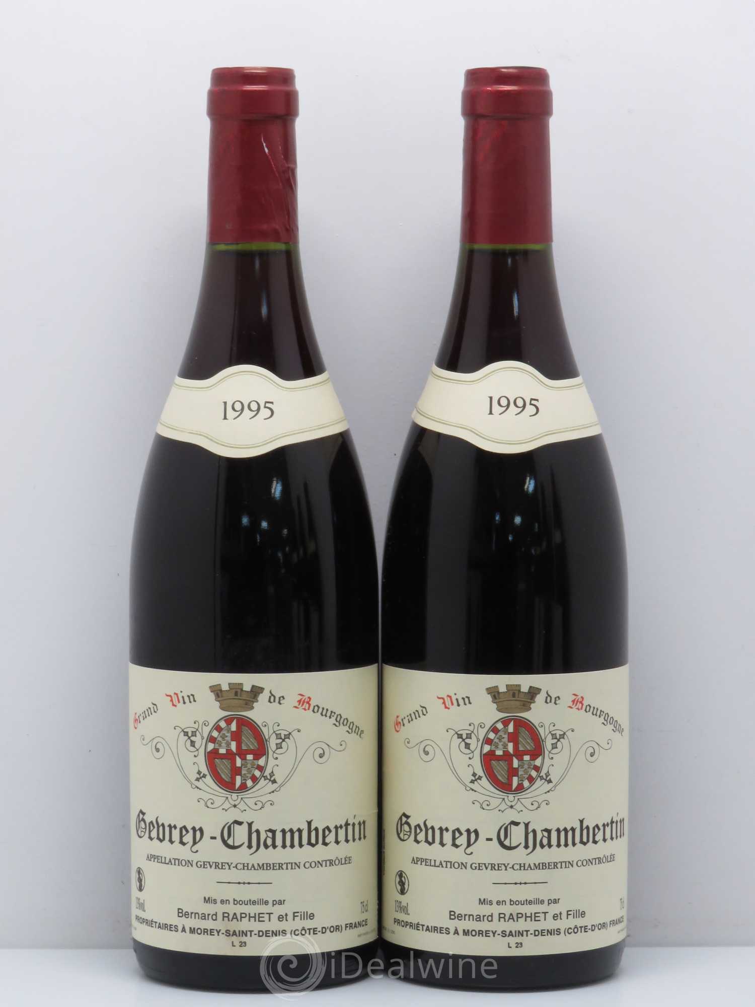 Gevrey-Chambertin Bernard Raphet (sans prix de réserve) 1995 - Posten von 2 Flaschen - 0