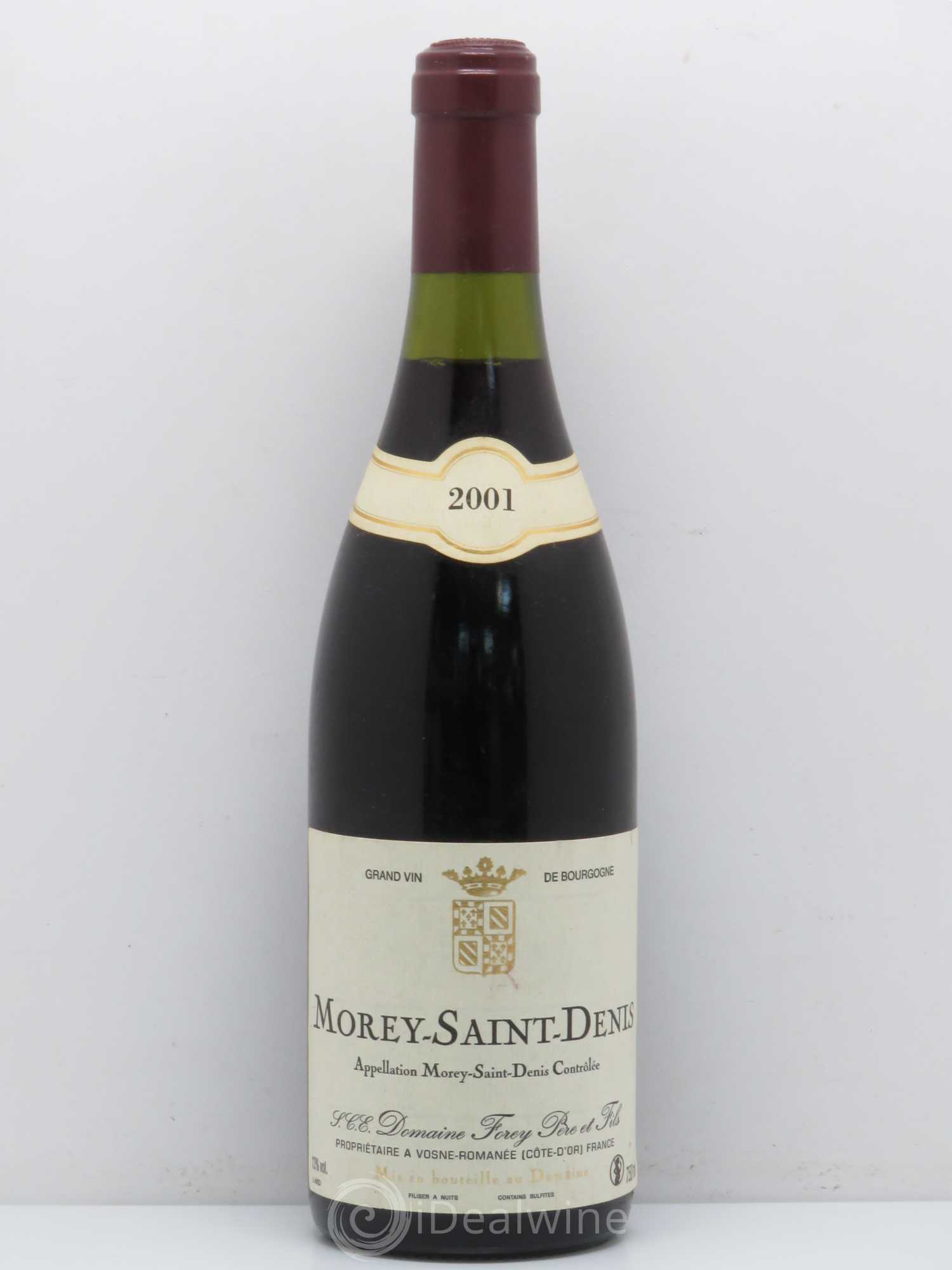 Morey-Saint-Denis 1er Cru Forey 2001 - Lot de 1 bouteille - 0