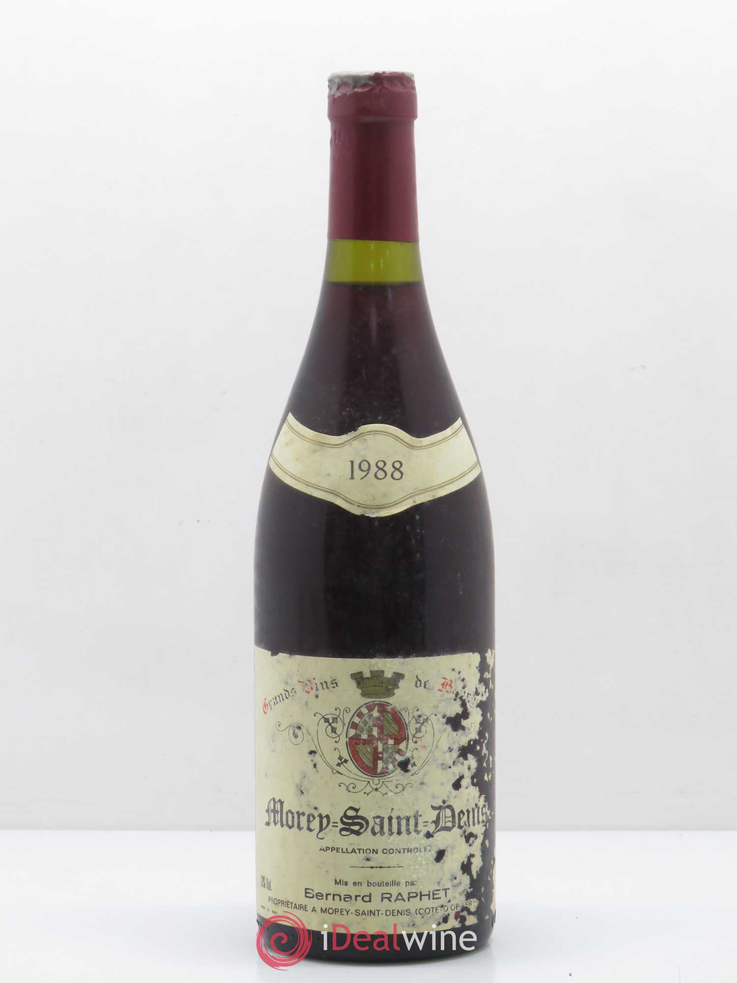 Morey-Saint-Denis Domaine Bernard Raphet 1988 - Lot de 1 bouteille - 0