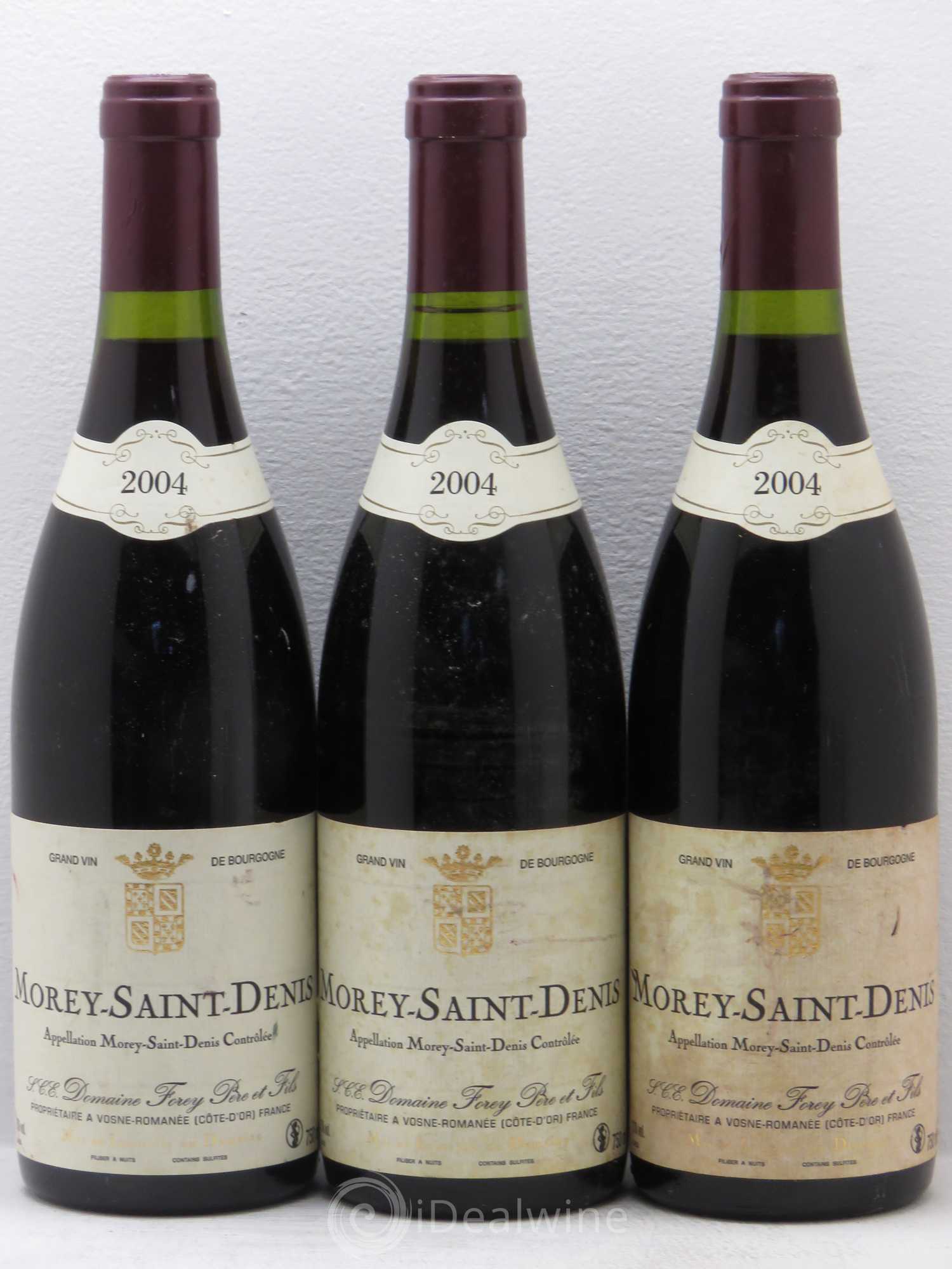 Morey-Saint-Denis Forey 2004 - Lot de 3 bouteilles - 0