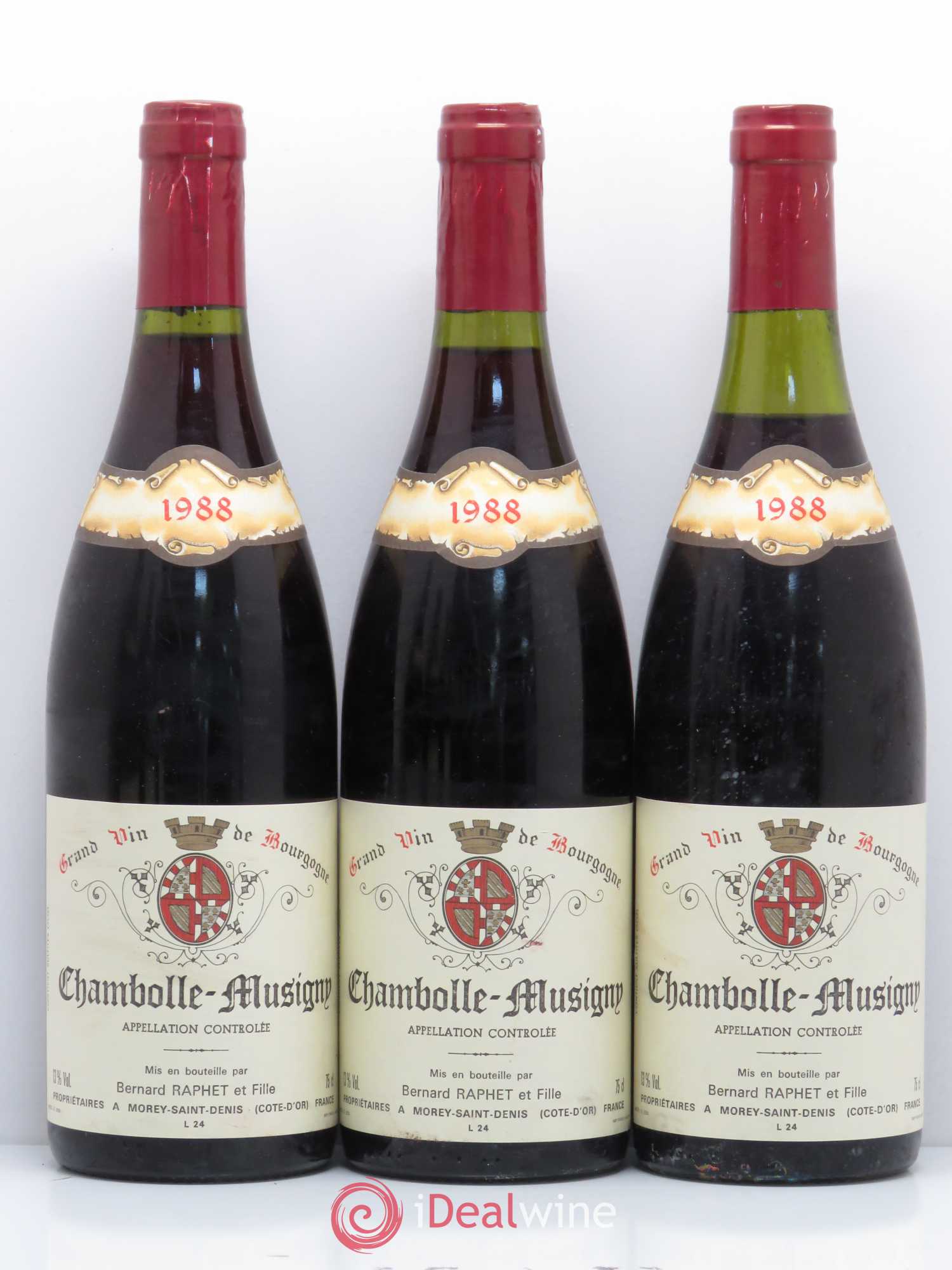 Chambolle-Musigny Domaine Bernard Raphet (sans prix de réserve) 1988 - Posten von 6 Flaschen - 1