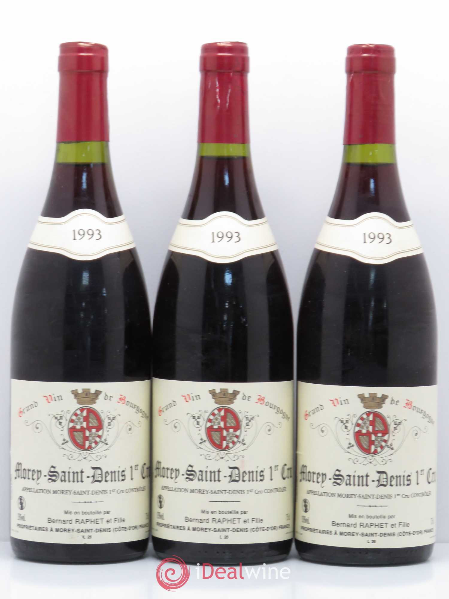 Morey-Saint-Denis 1er Cru Domaine Bernard Raphet 1993 - Lot de 6 bouteilles - 2