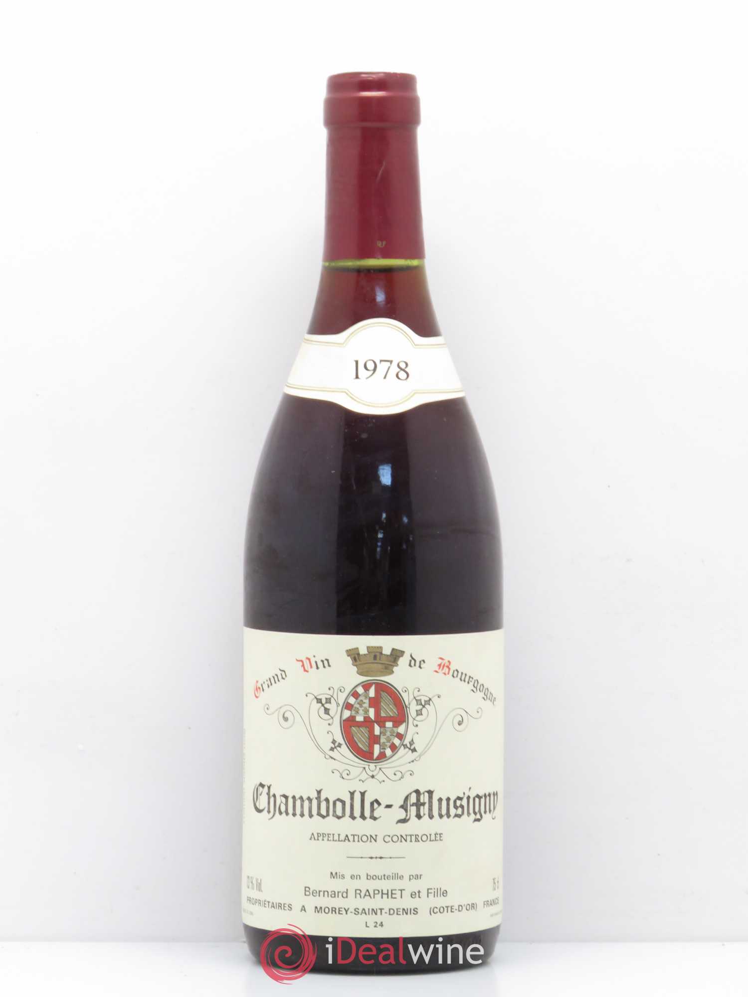 Chambolle-Musigny Bernard Raphet 1978 - Lot de 1 bouteille - 0
