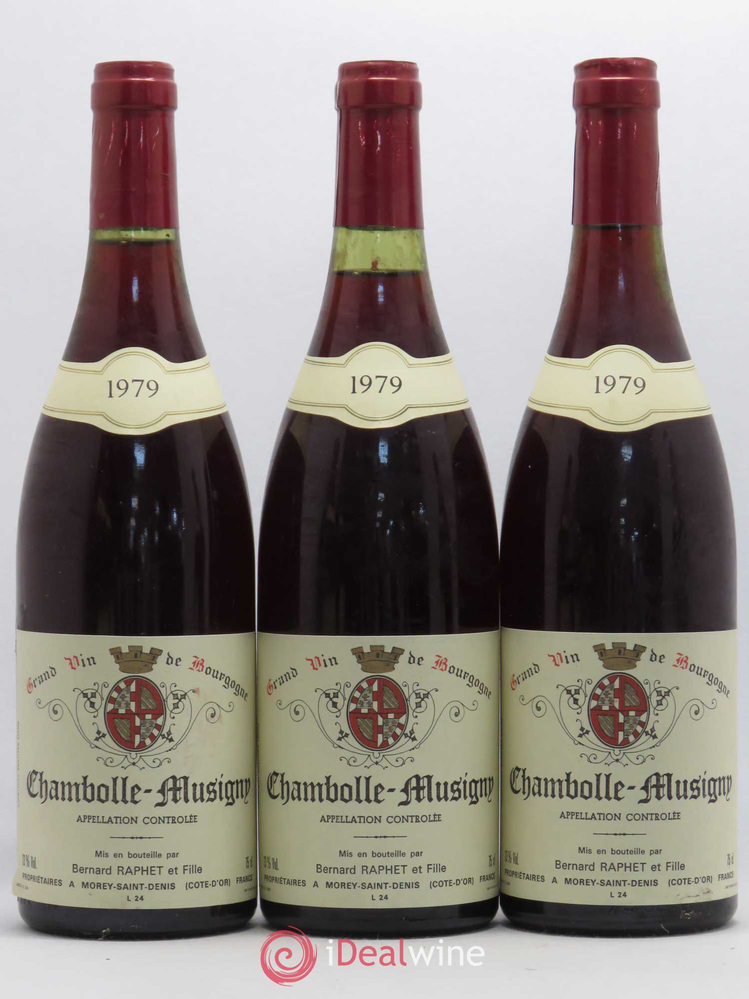 Chambolle-Musigny Domaine Bernard Raphet 1979 - Lot de 6 bouteilles - 2
