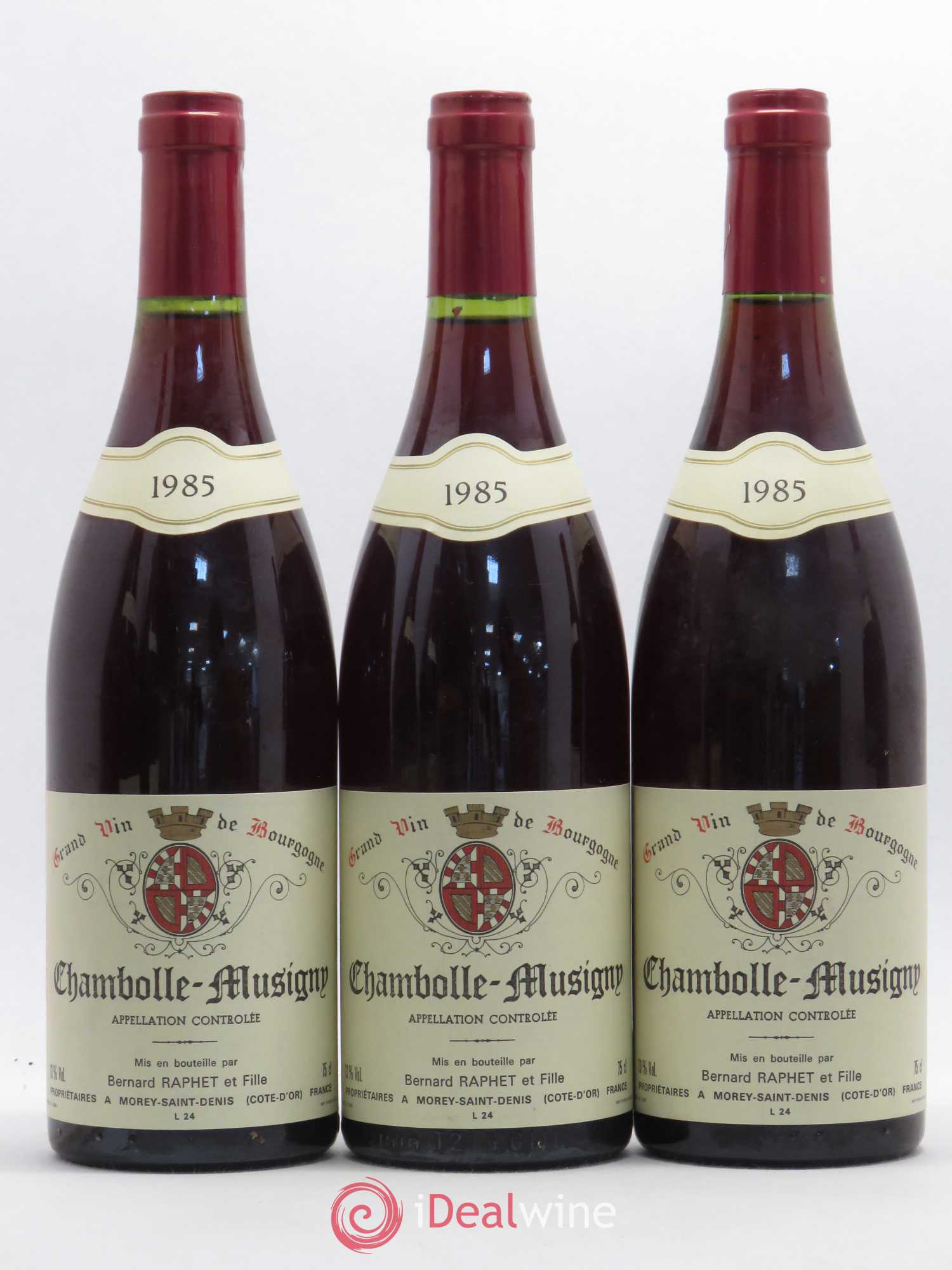 Chambolle-Musigny Domaine Bernard Raphet 1985 - Lot de 6 bouteilles - 2