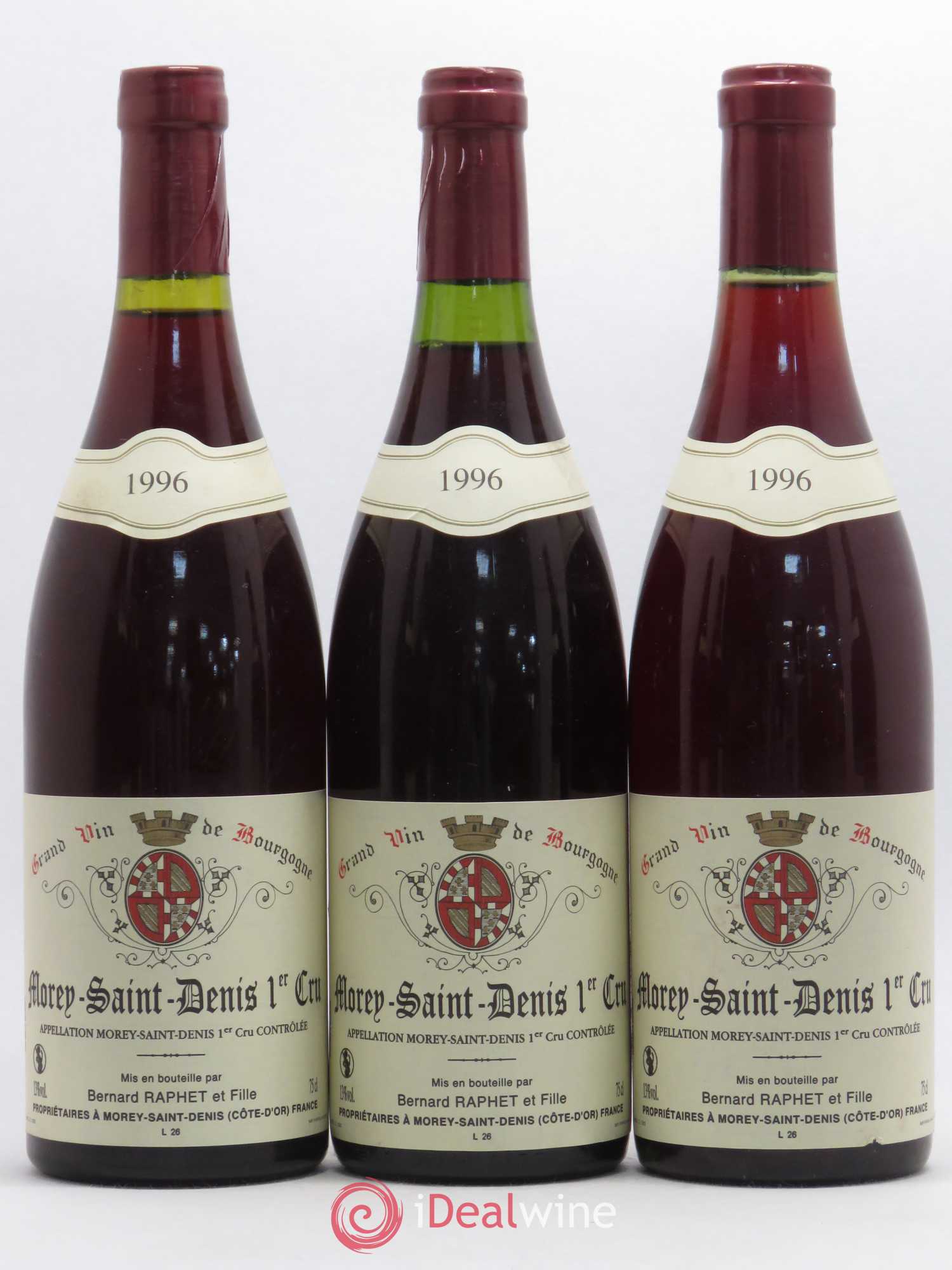 Morey-Saint-Denis 1er Cru Domaine Bernard Raphet 1996 - Lot de 6 bouteilles - 2