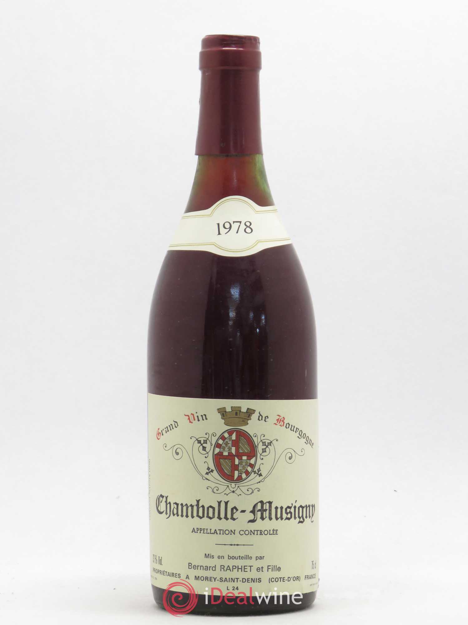 Chambolle-Musigny Gérard Raphet (Domaine) 1978 - Lot de 1 bouteille - 0