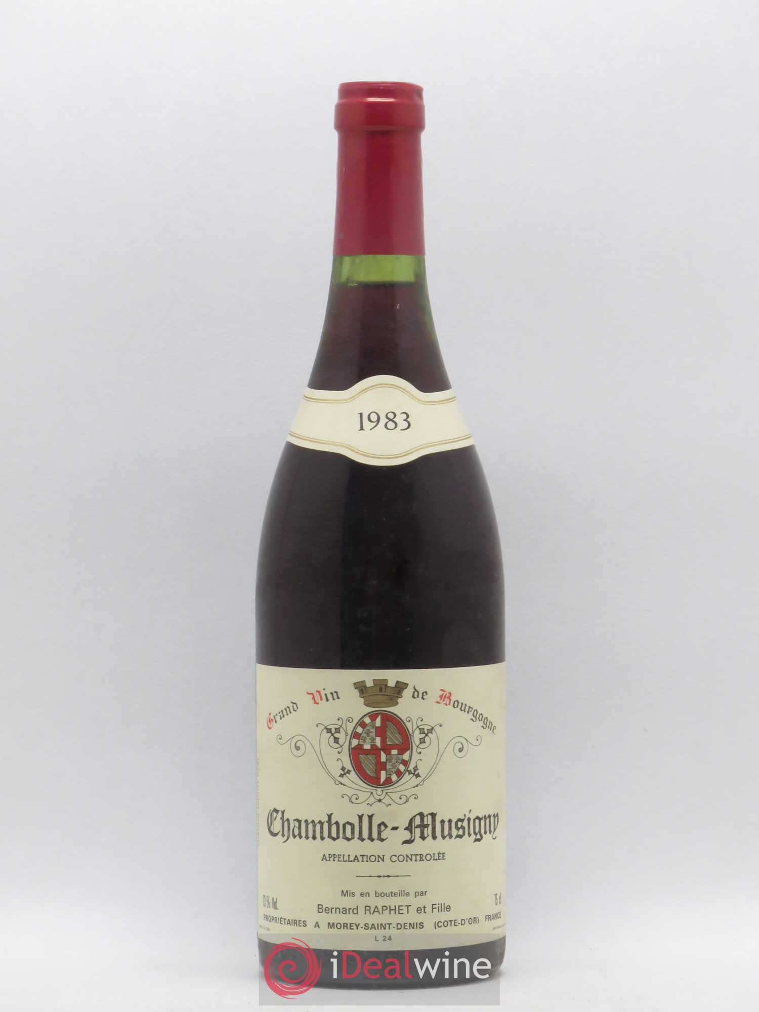Chambolle-Musigny Bernard Raphet et Fille 1983 - Posten von 1 Flasche - 0