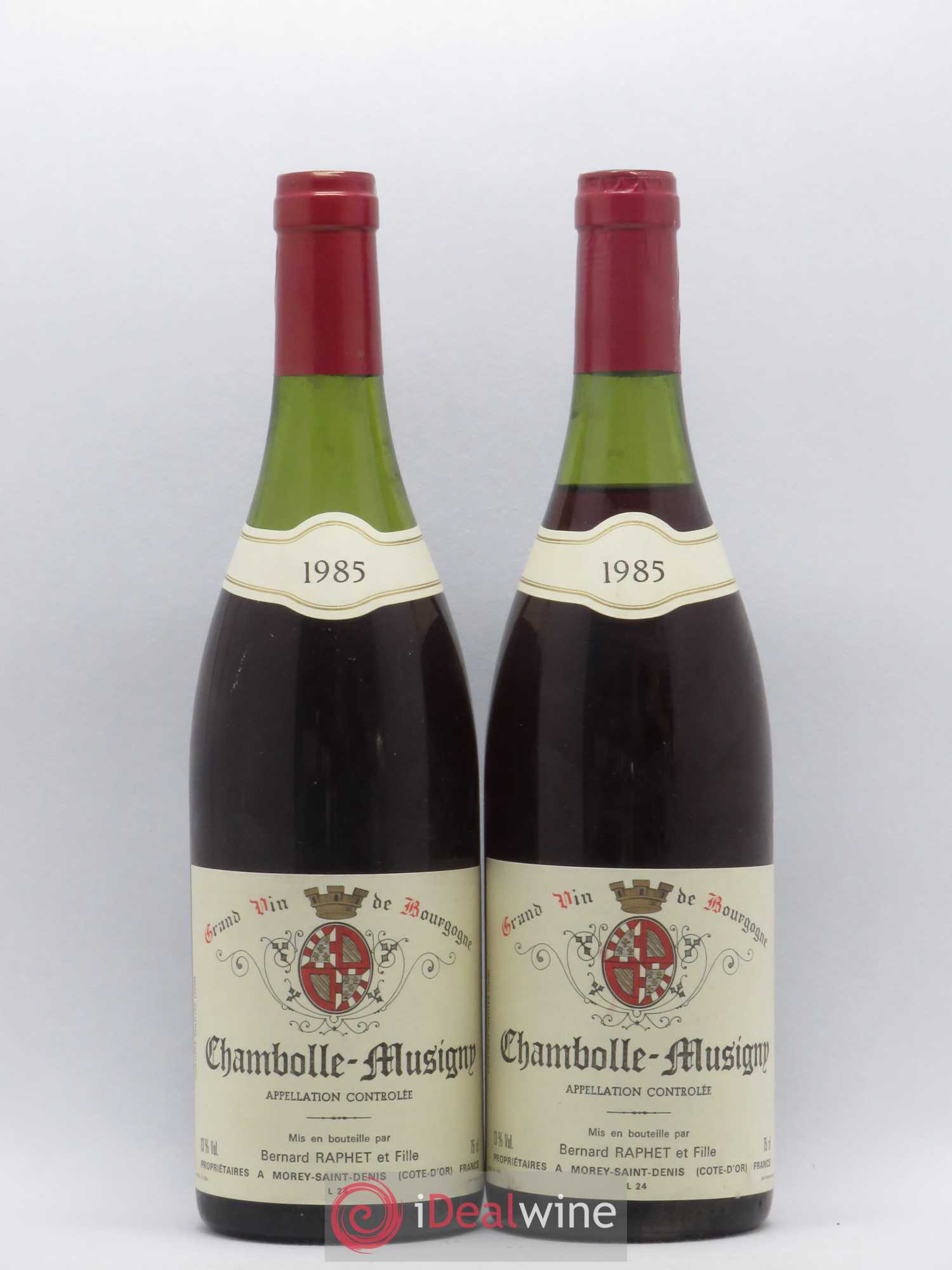 Chambolle-Musigny Bernard Raphet et Fille 1985 - Posten von 2 Flaschen - 0