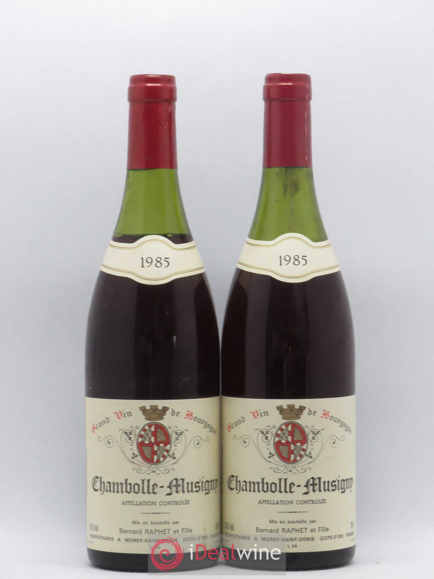 Chambolle-Musigny Bernard Raphet et Fille 1985 - Posten von 2 Flaschen - 0