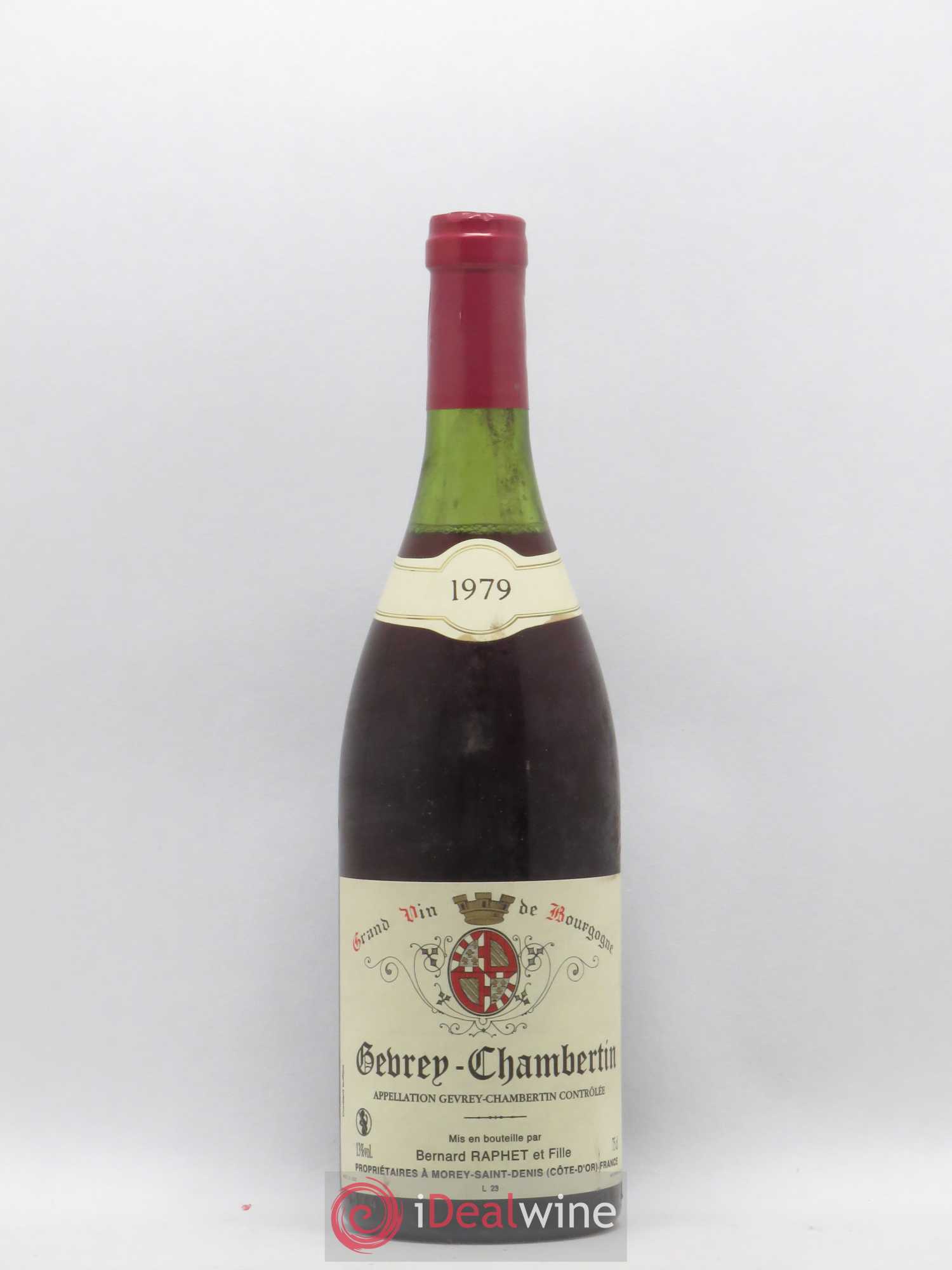 Gevrey-Chambertin Bernard Raphet et Fille 1979 - Posten von 1 Flasche - 0