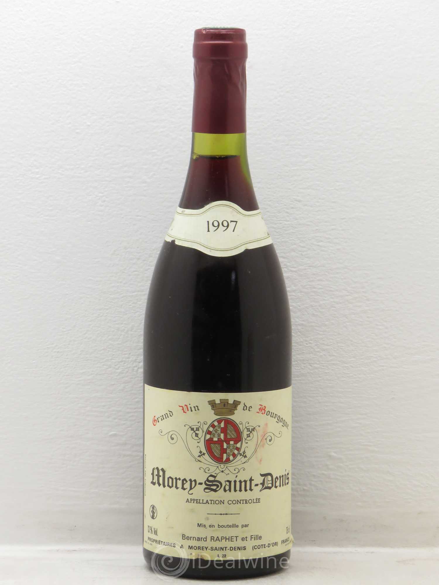 Morey-Saint-Denis Domaine Bernard Raphet 1997 - Lot de 1 bouteille - 0