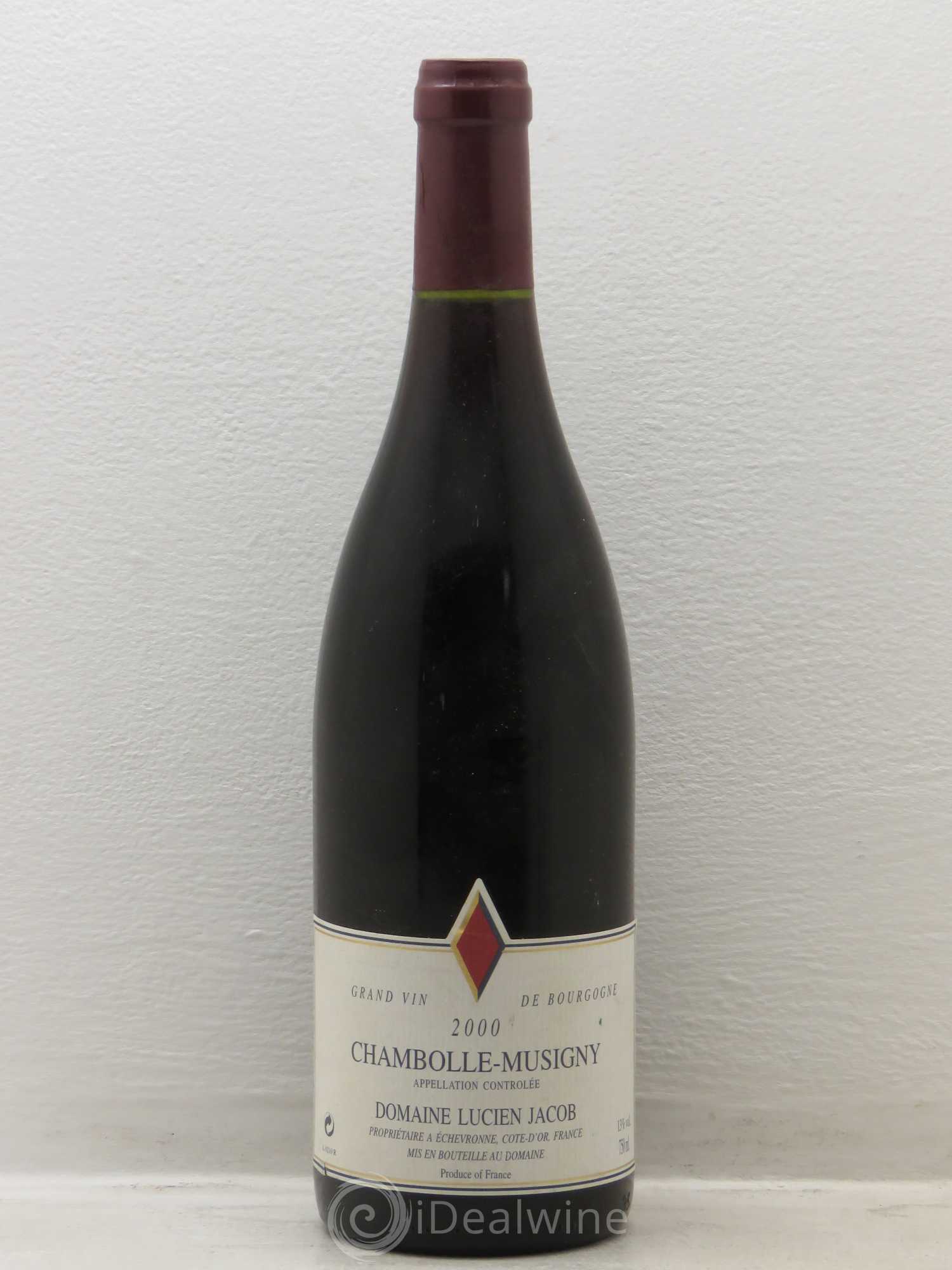 Chambolle-Musigny Domaine Lucien Jacob (sans prix de réserve) 2000 - Posten von 1 Flasche - 0