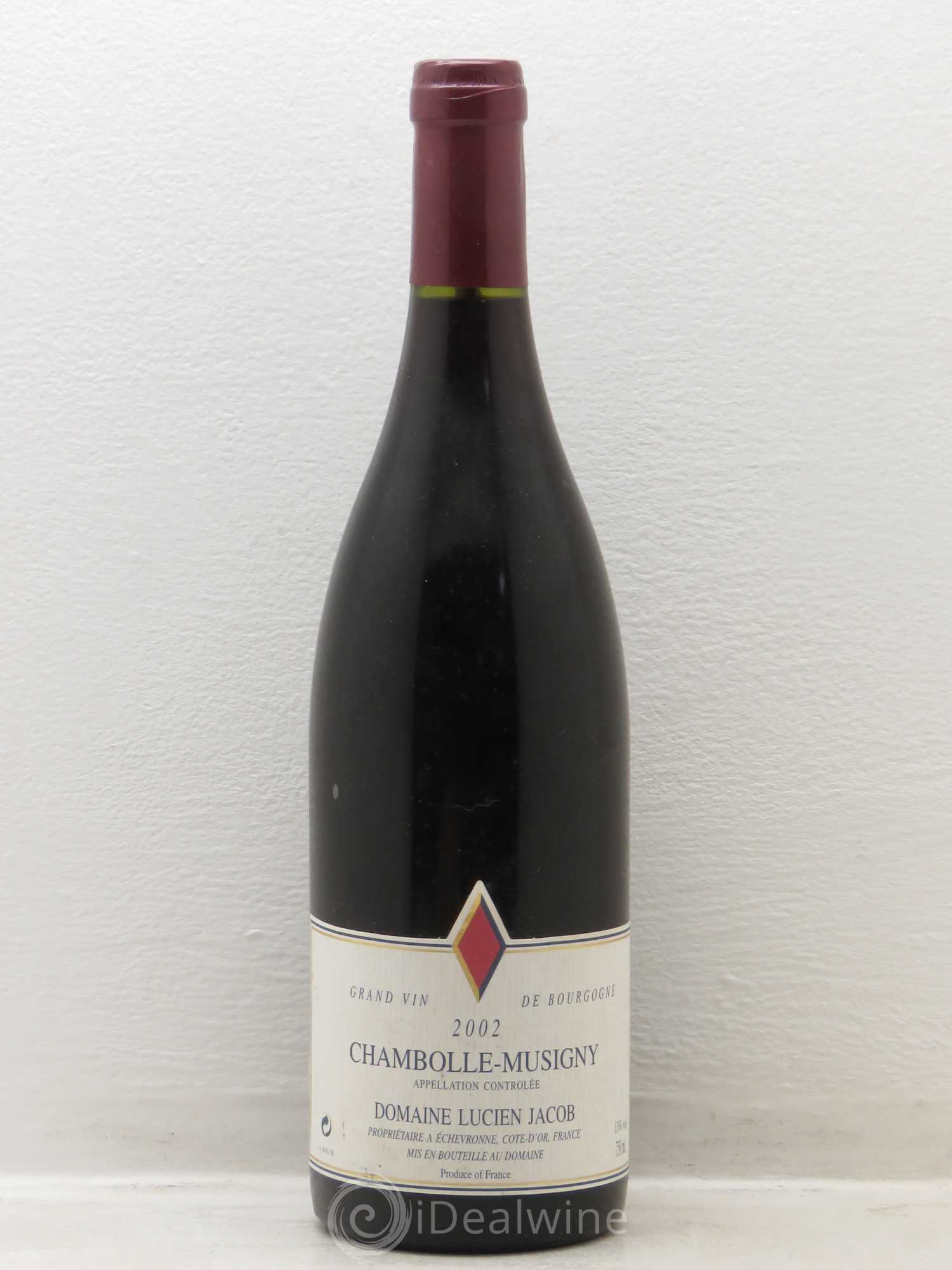 Chambolle-Musigny Domaine Lucien Jacob (sans prix de réserve) 2002 - Posten von 1 Flasche - 0