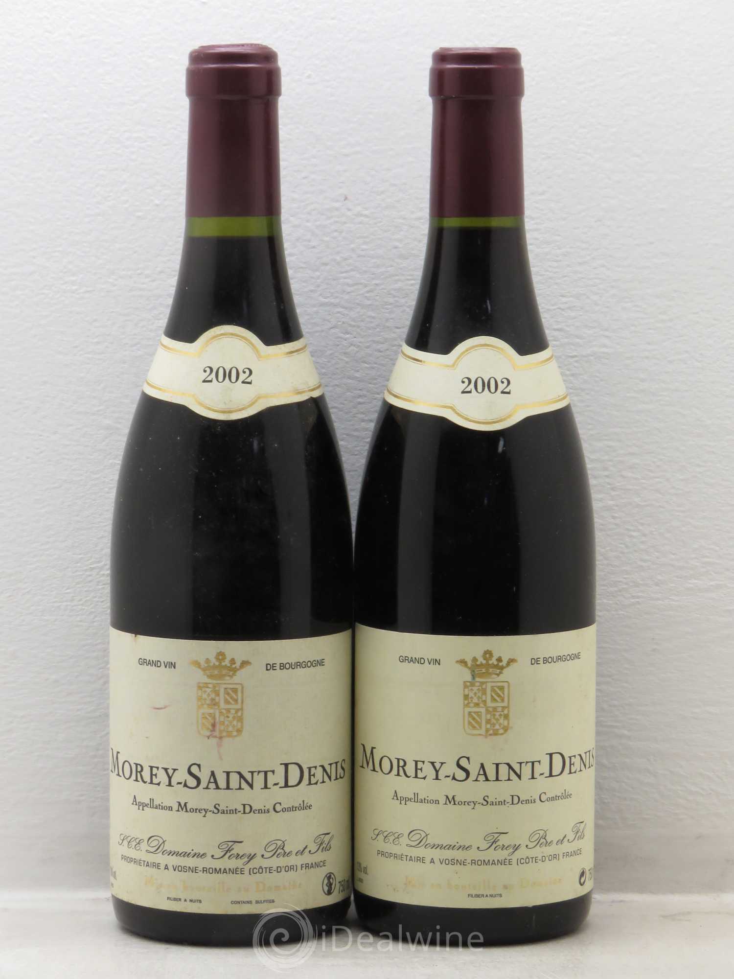 Morey-Saint-Denis Domaine Forey 2002 - Lot de 2 bouteilles - 0