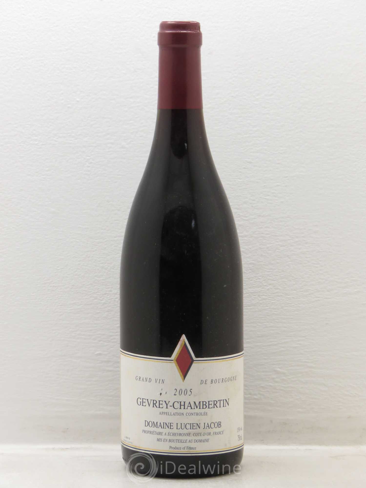 Gevrey-Chambertin Domaine Lucien Jacob 2005 - Lot de 1 bouteille - 0