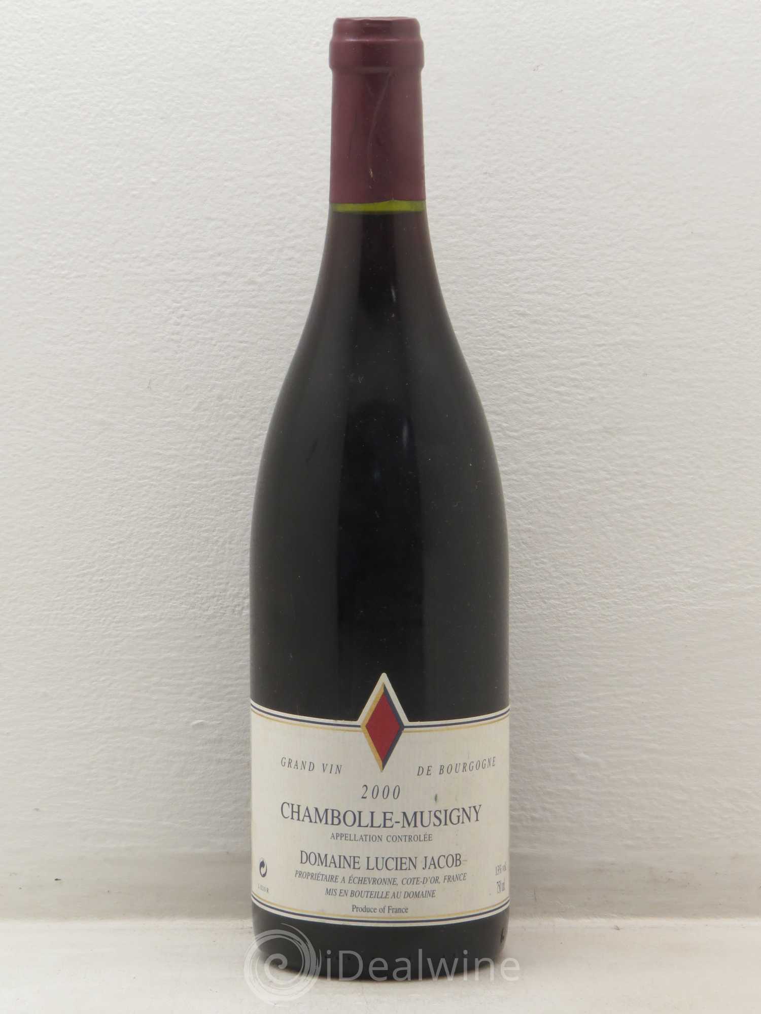 Chambolle-Musigny Domaine Lucien Jacob 2000 - Lot de 1 bouteille - 0