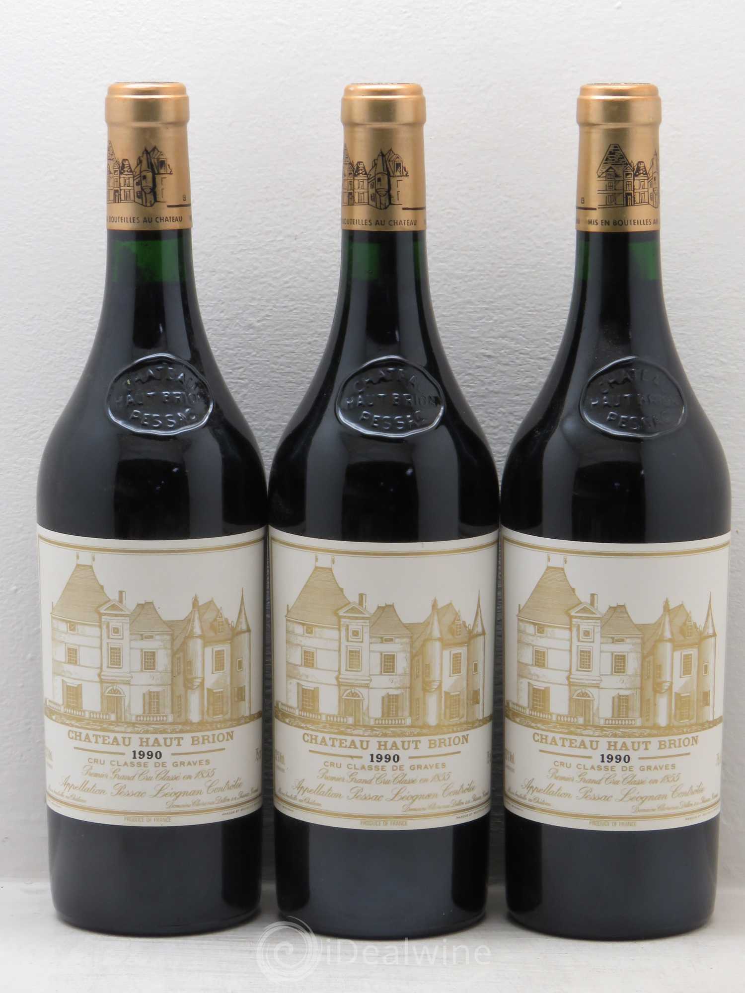 Château Haut Brion 1er Grand Cru Classé 1990 - Lot de 12 bouteilles - 1