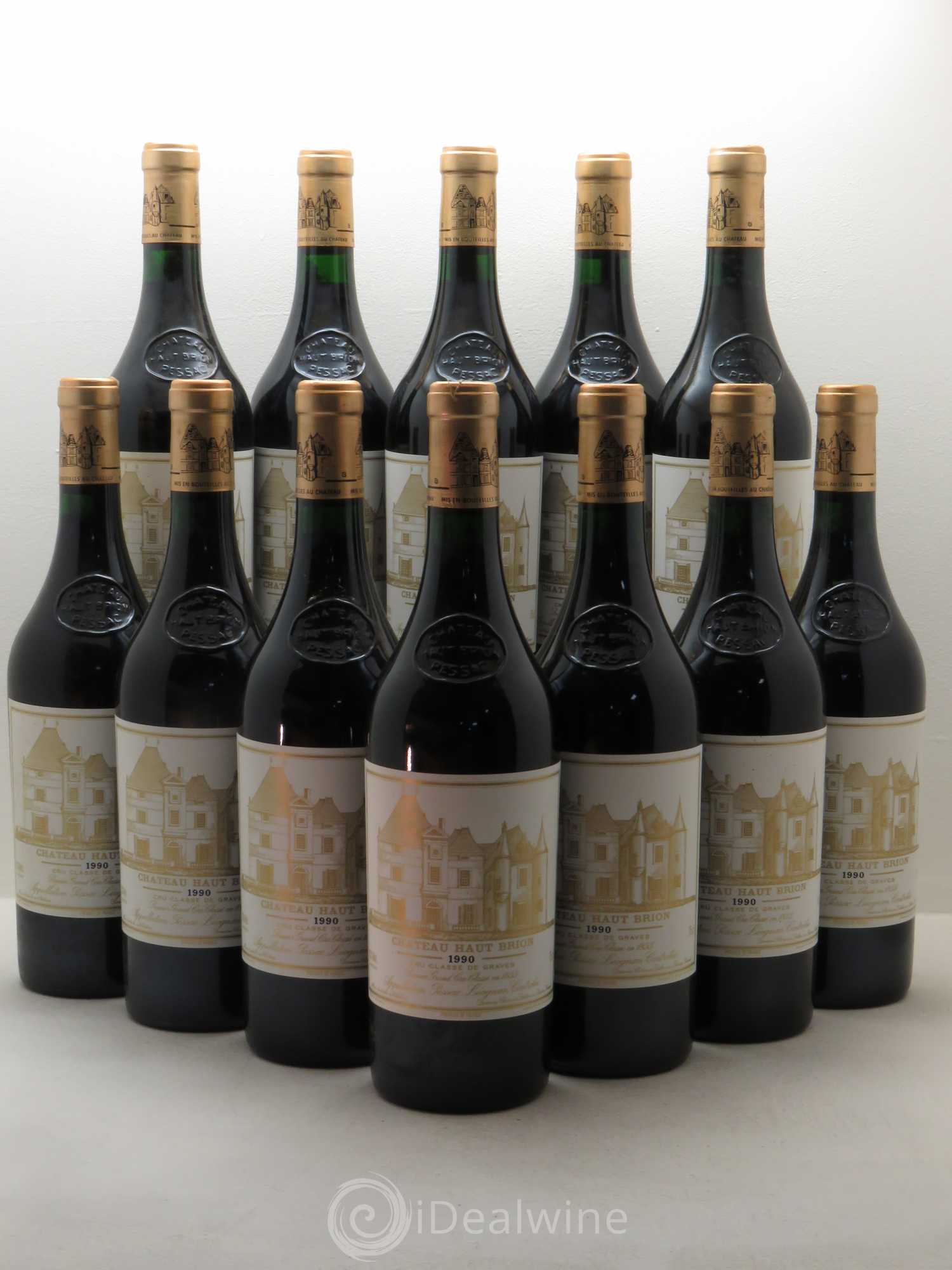 Château Haut Brion 1er Grand Cru Classé 1990 - Lot de 12 bouteilles - 0
