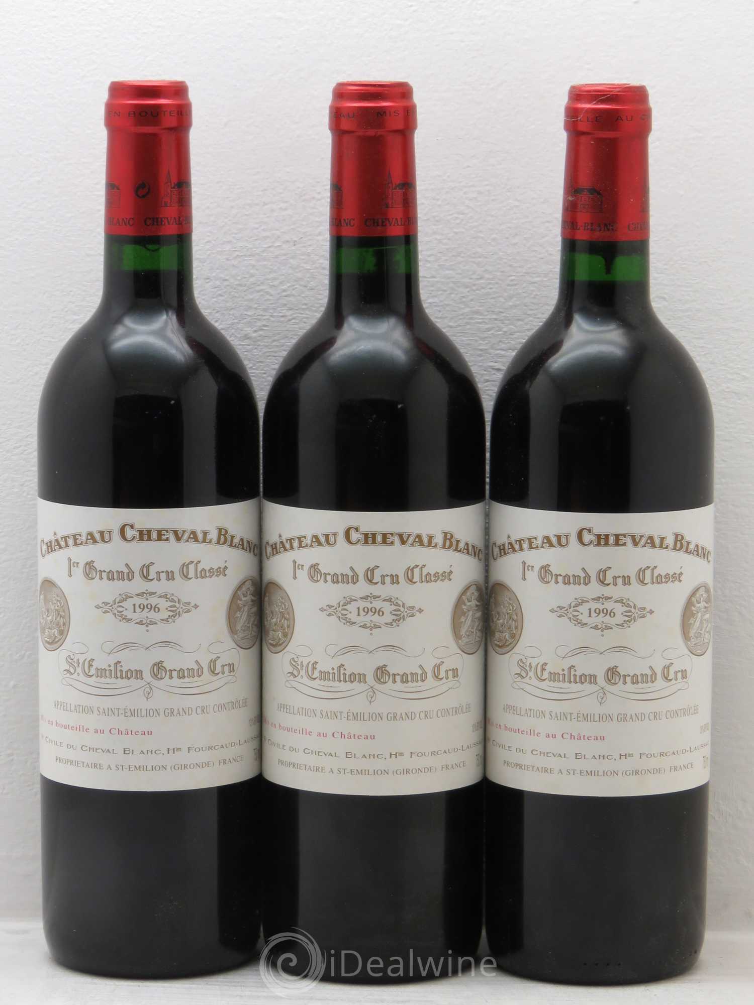 Château Cheval Blanc 1er Grand Cru Classé A 1996 - Lot de 12 bouteilles - 1