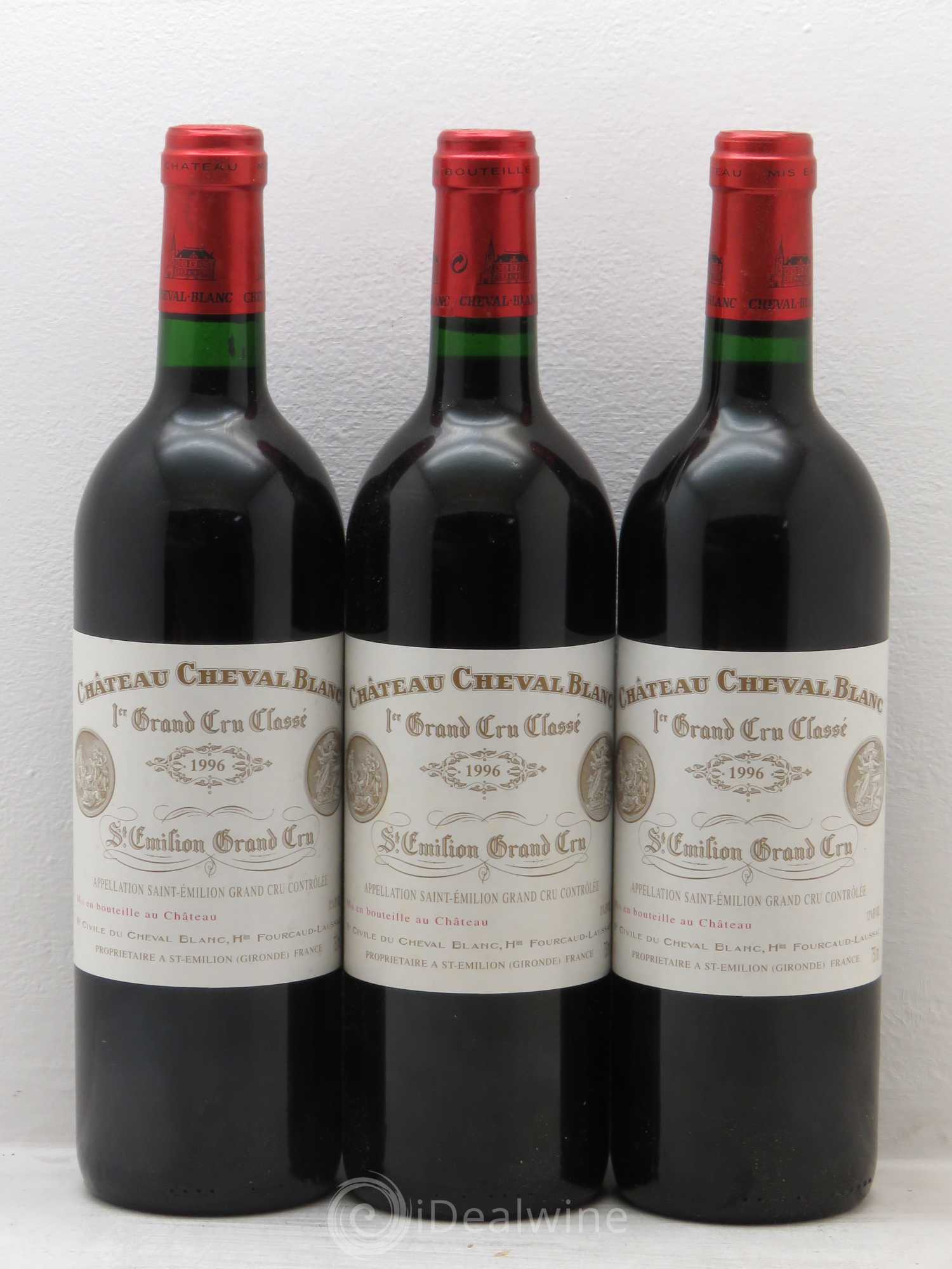 Château Cheval Blanc 1er Grand Cru Classé A 1996 - Lot de 12 bouteilles - 1