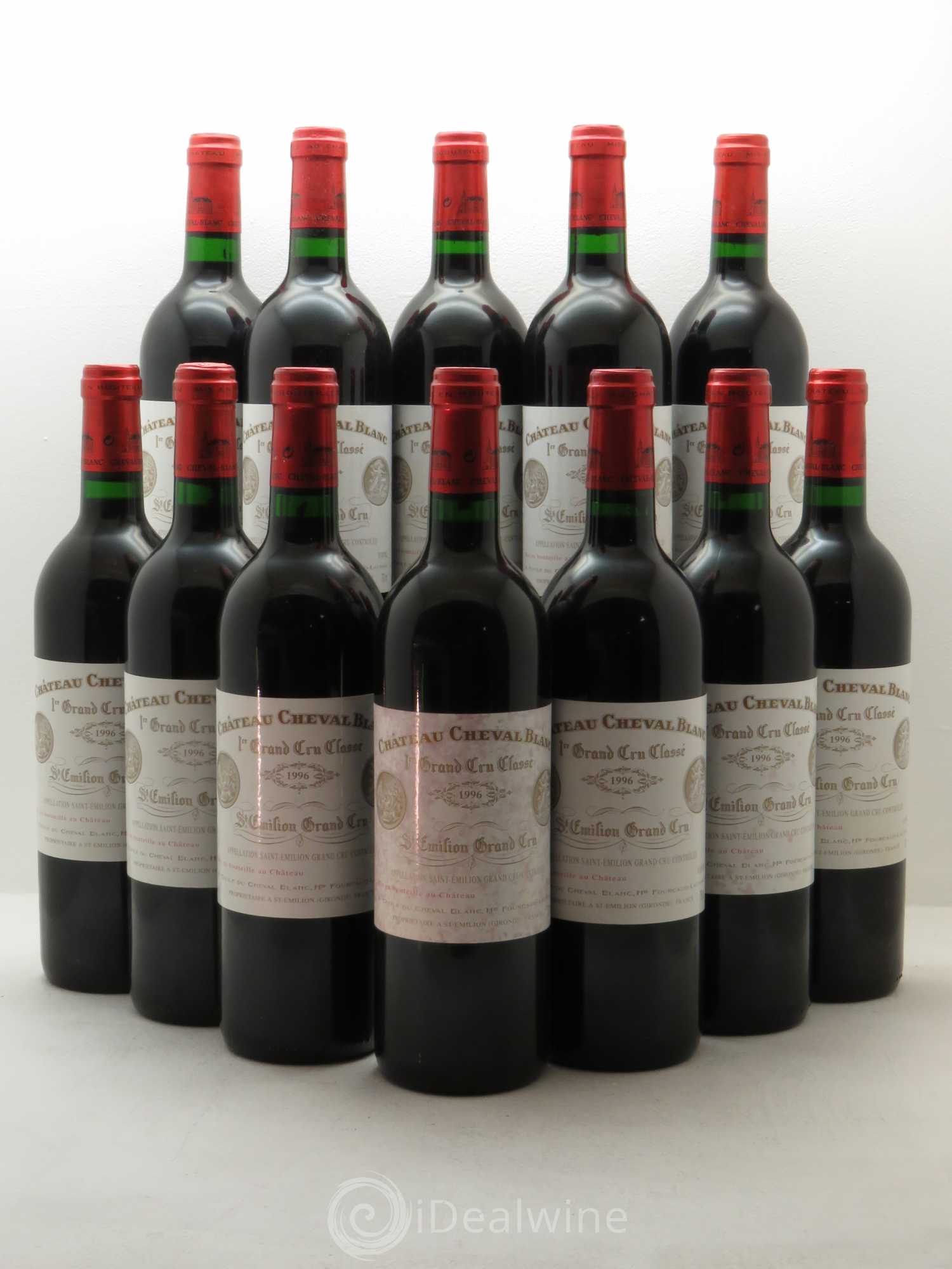 Château Cheval Blanc 1er Grand Cru Classé A 1996 - Lot de 12 bouteilles - 0
