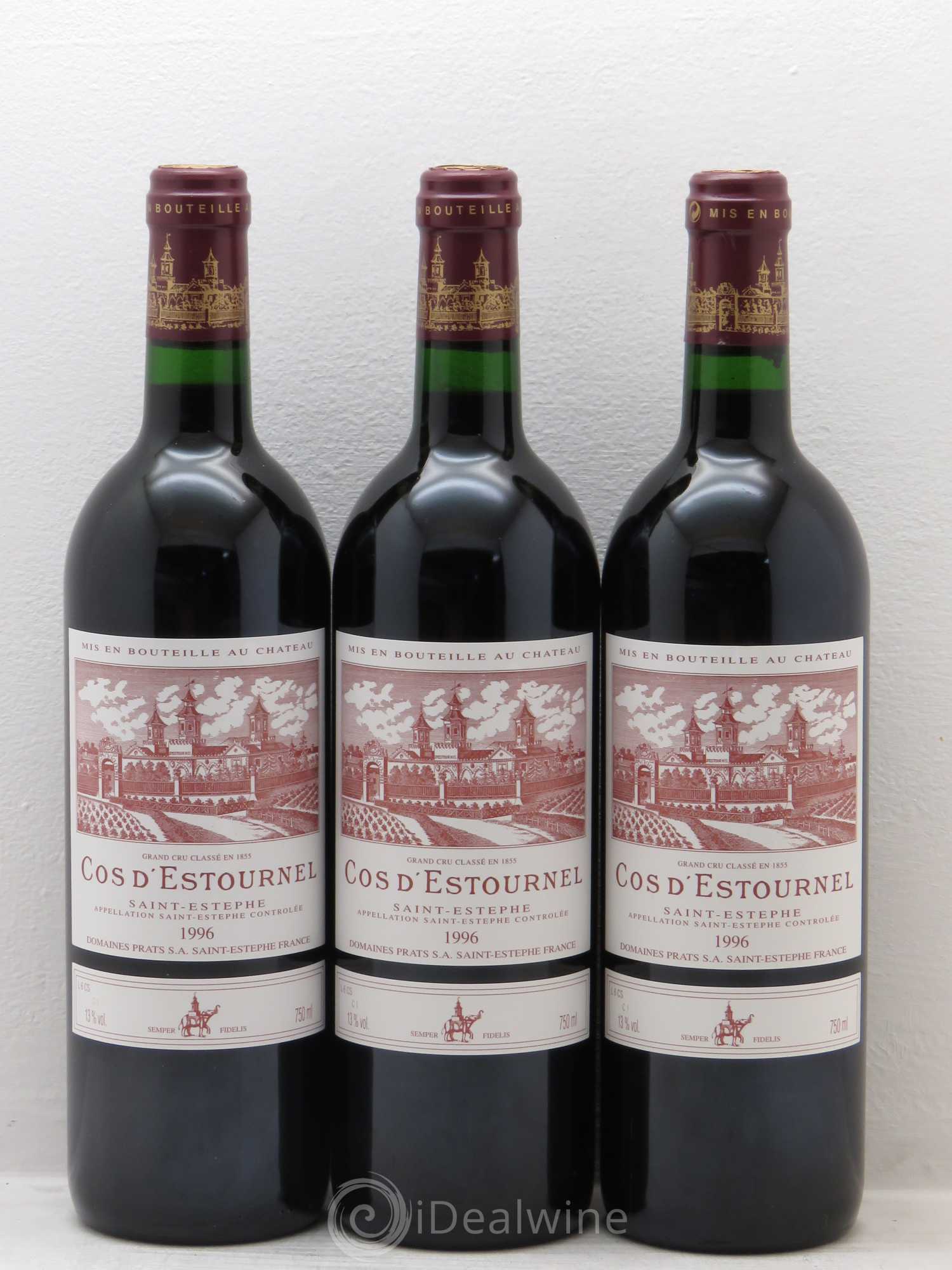 Cos d'Estournel 2ème Grand Cru Classé 1996 - Lot de 12 bouteilles - 1
