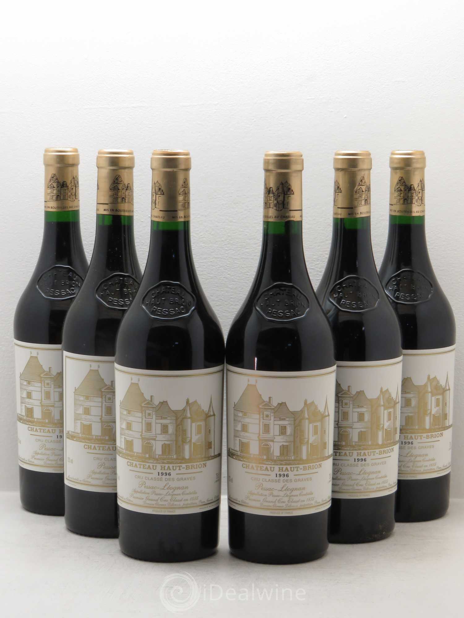 Château Haut Brion 1er Grand Cru Classé 1996 - Lot de 6 bouteilles - 0