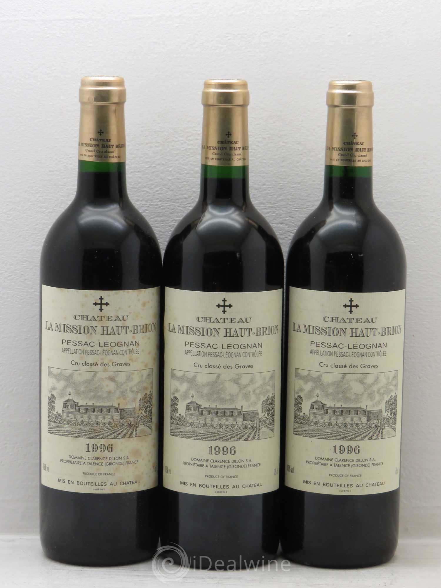 Château la Mission Haut-Brion Cru Classé de Graves 1996 - Lot de 12 bouteilles - 3