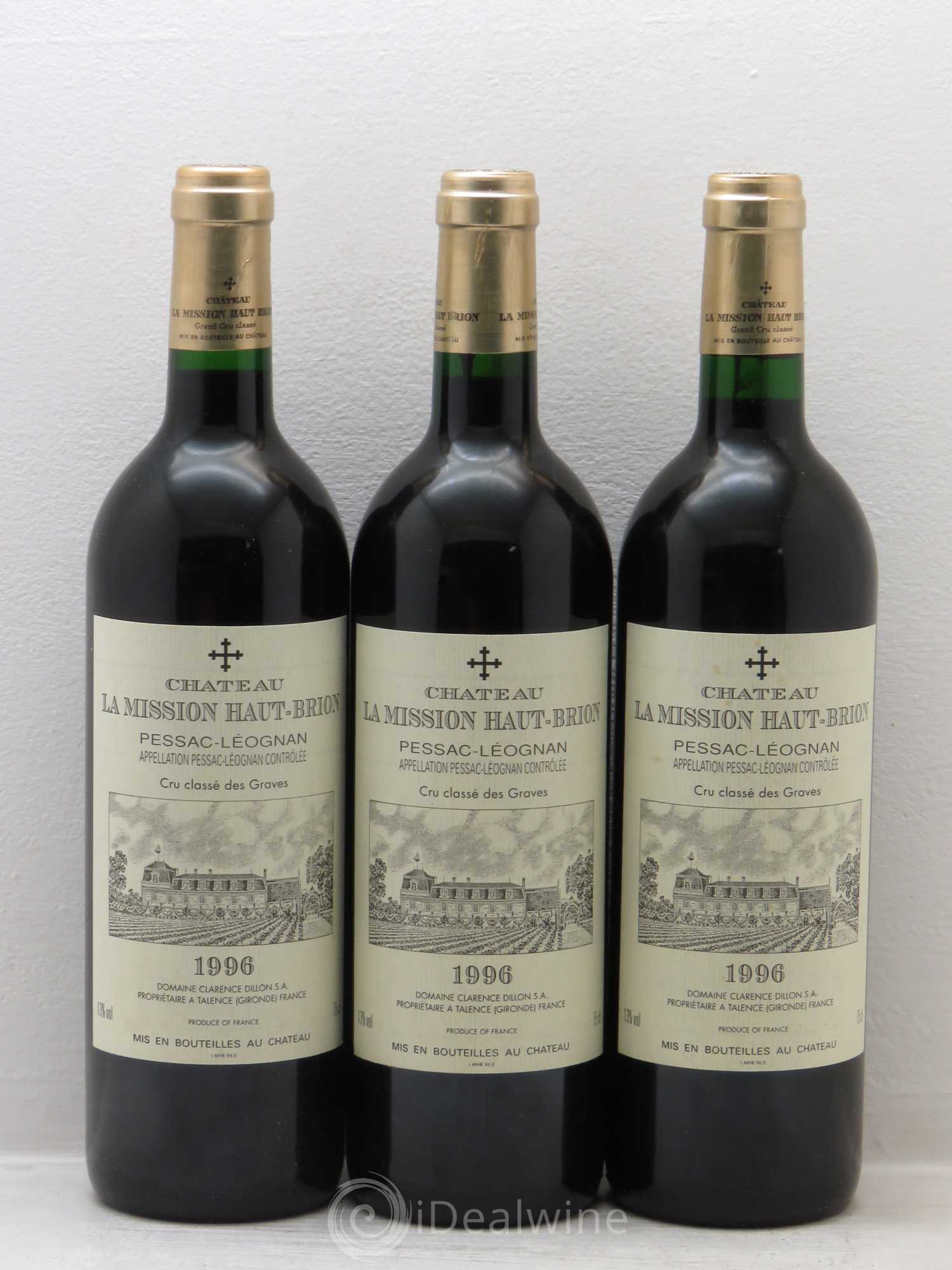 Château la Mission Haut-Brion Cru Classé de Graves 1996 - Lot de 12 bouteilles - 4