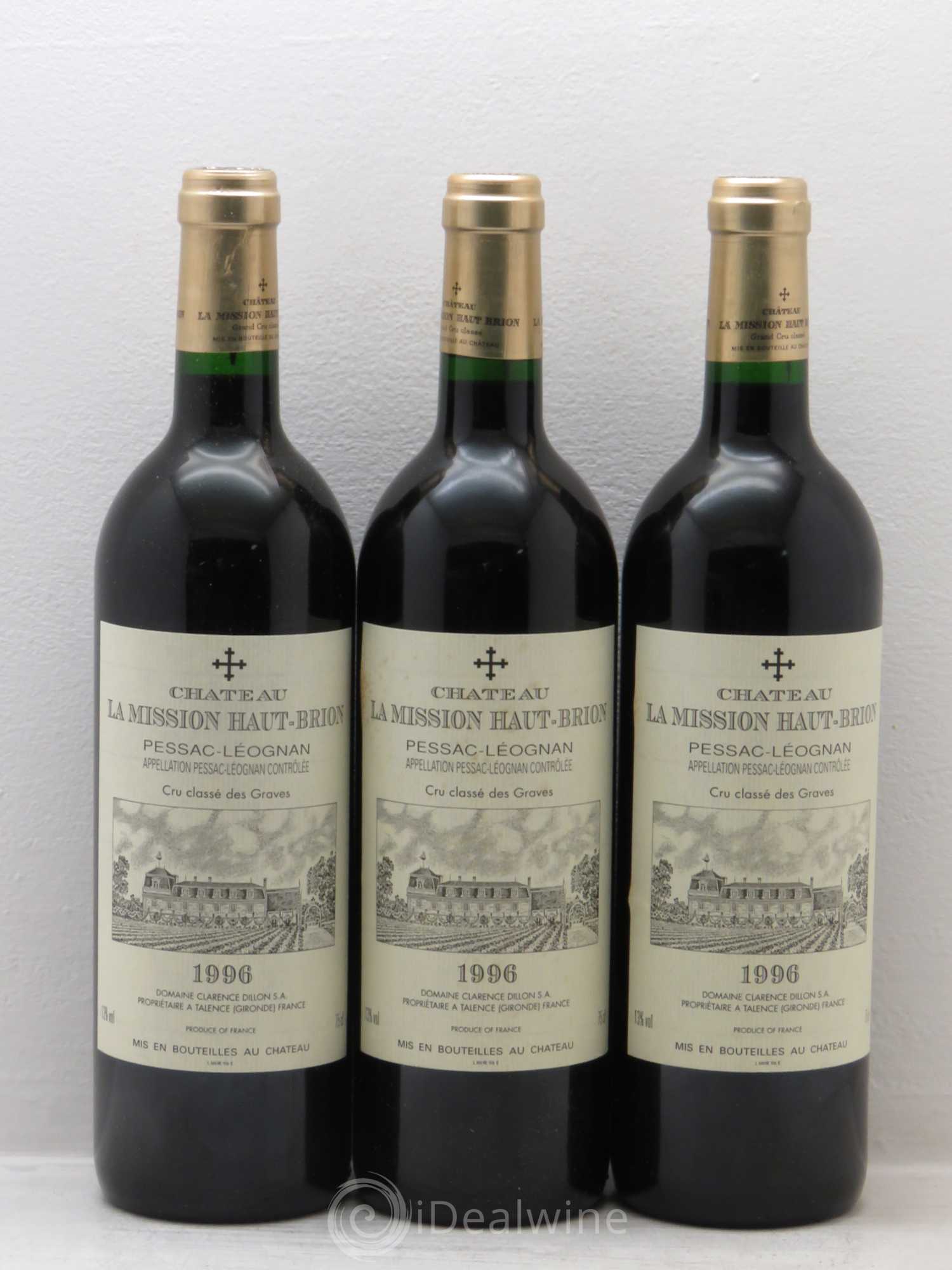 Château la Mission Haut-Brion Cru Classé de Graves 1996 - Lot de 12 bouteilles - 3