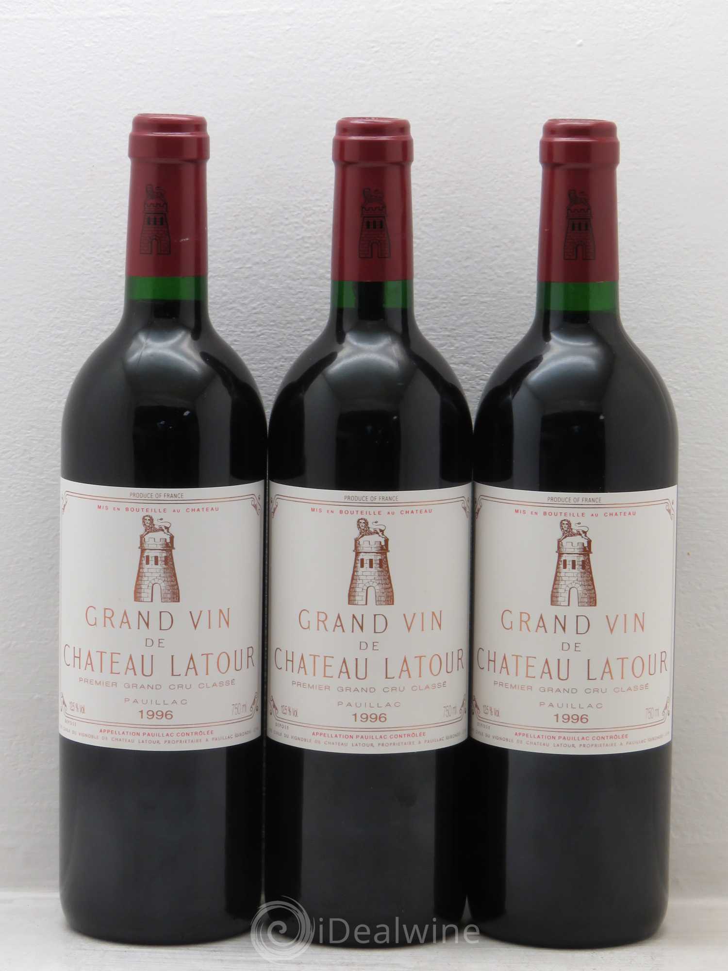 Château Latour 1er Grand Cru Classé 1996 - Lot de 12 bouteilles - 1