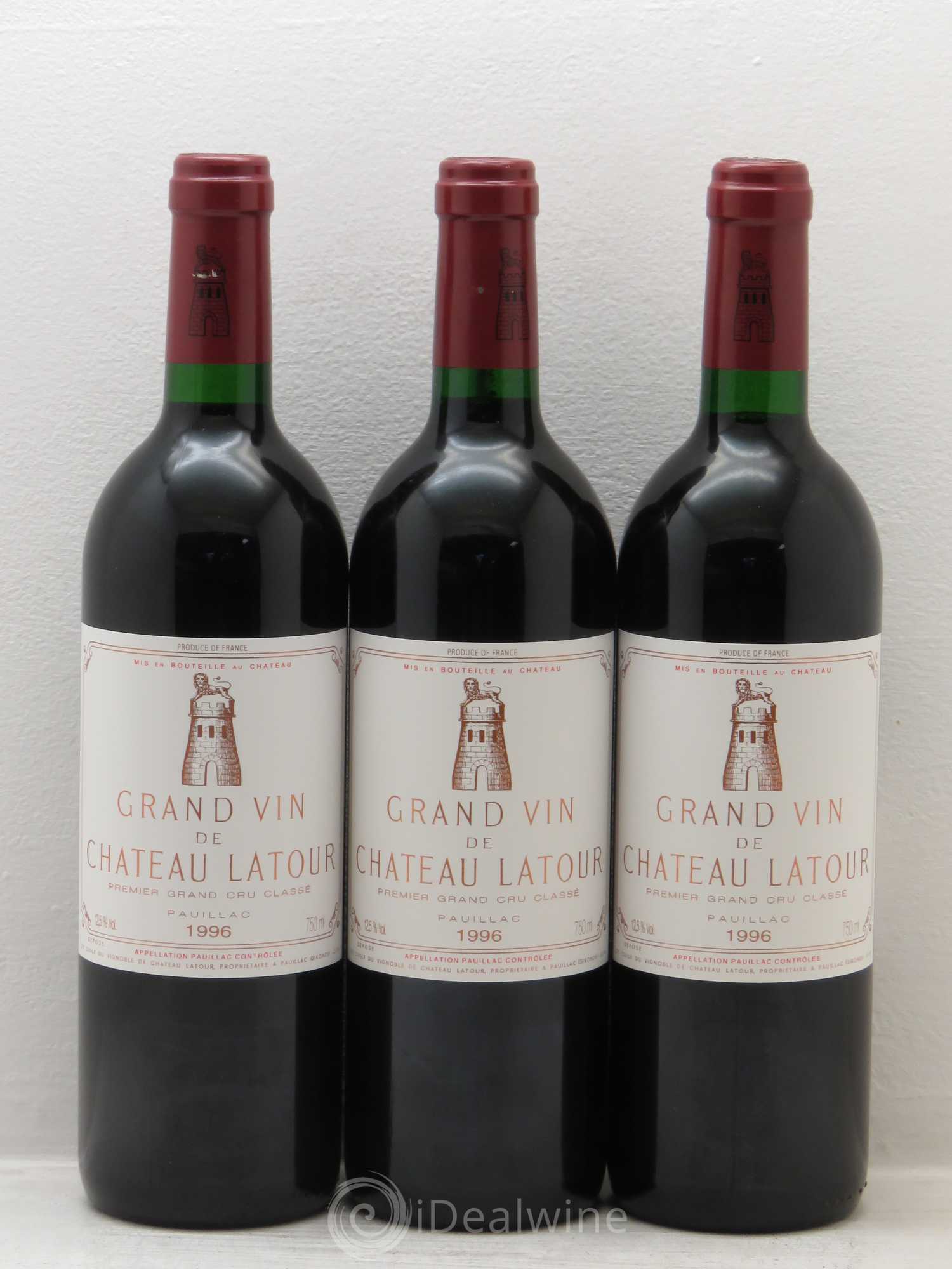 Château Latour 1er Grand Cru Classé 1996 - Lot de 6 bouteilles - 1