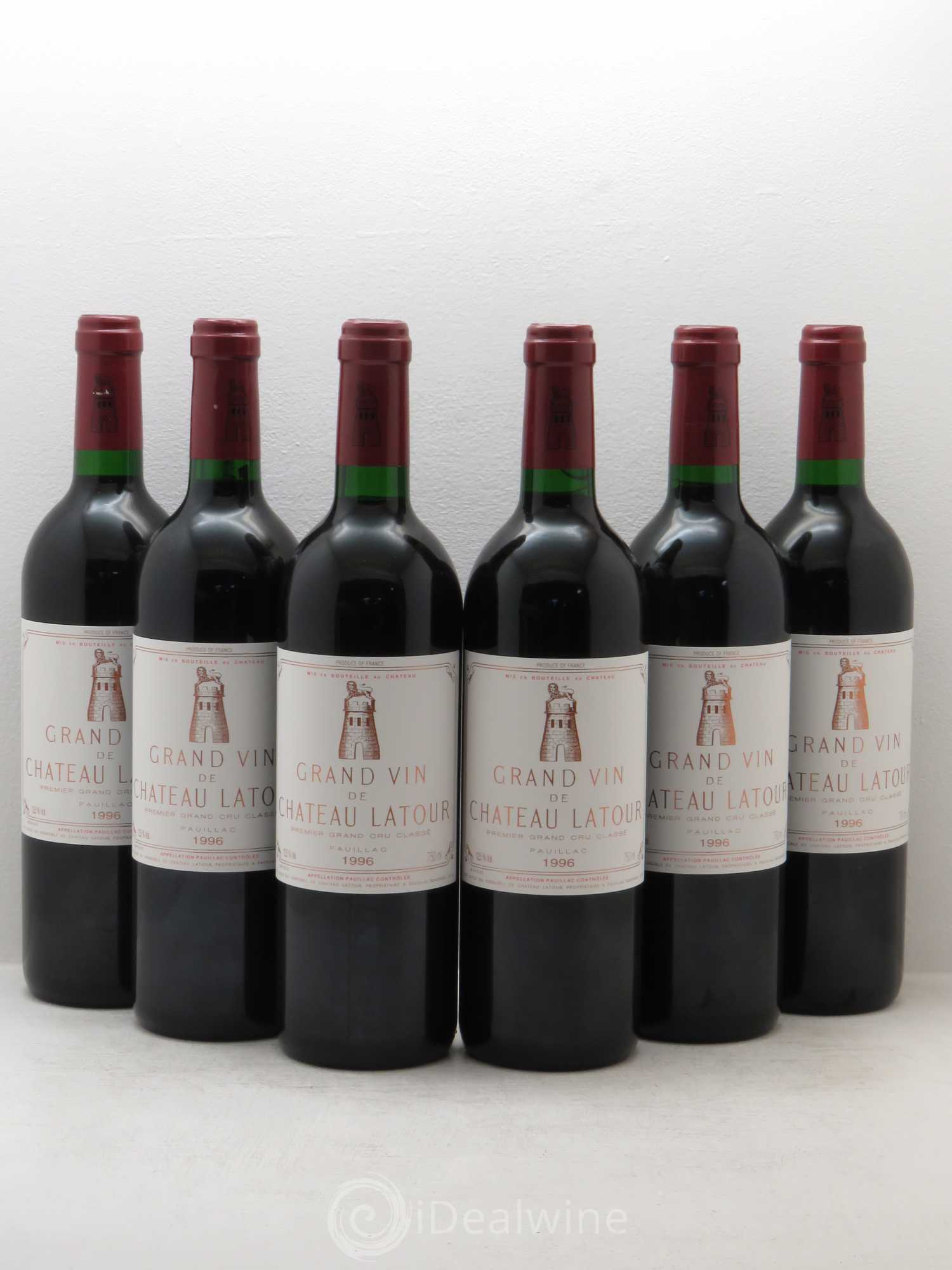 Château Latour 1er Grand Cru Classé 1996 - Lot de 6 bouteilles - 0