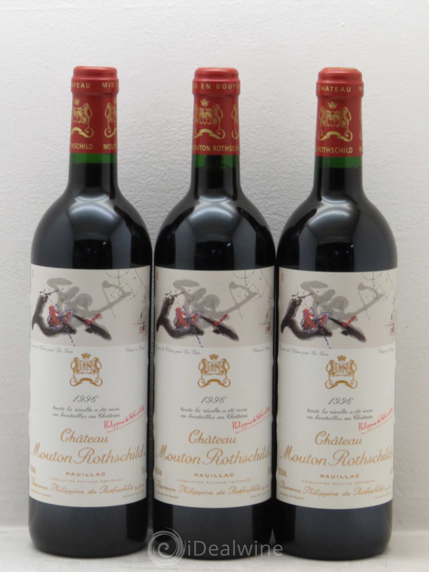 Château Mouton Rothschild 1er Grand Cru Classé 1996 - Lot de 12 bouteilles - 2