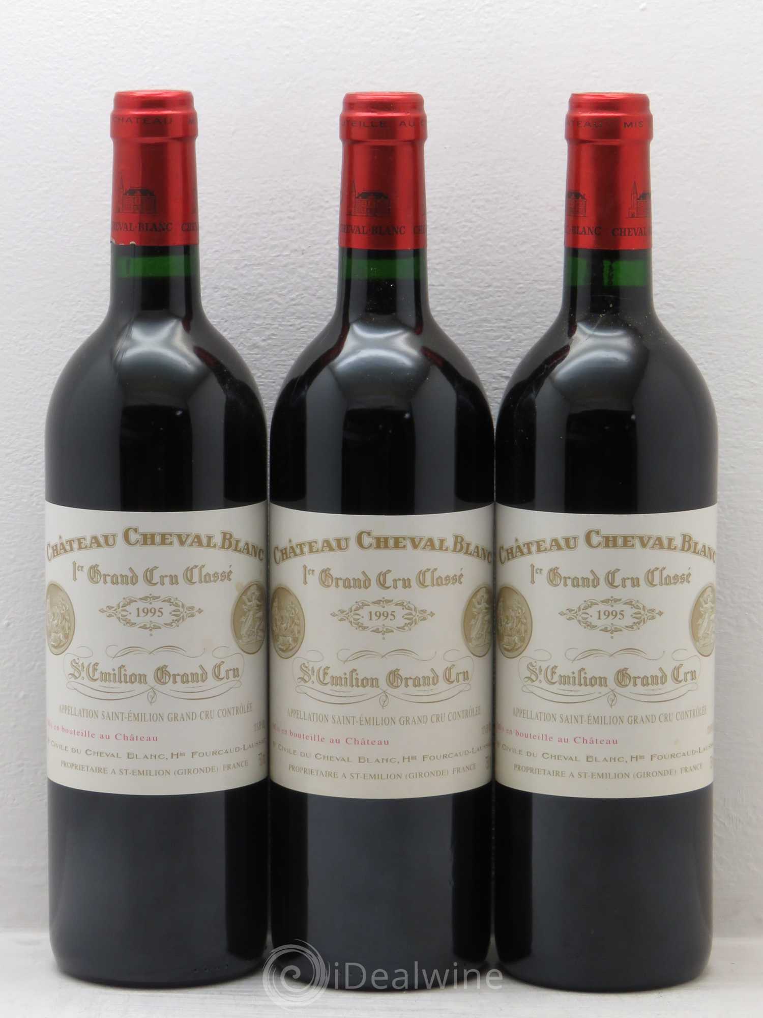 Château Cheval Blanc 1er Grand Cru Classé A 1995 - Lot de 12 bouteilles - 1