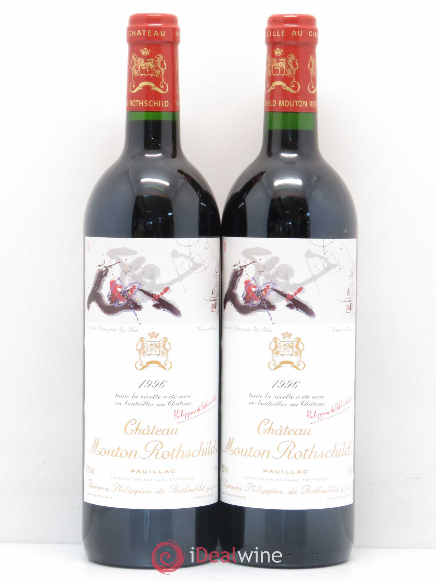 Caisse Duclot Prestige 2 Lafite Rothschild - 2 Margaux - 2 Latour - 2 Mouton Rothschild - 2 Cheval Blanc - 2 Petrus 1996 - Posten von 12 Flaschen - 3